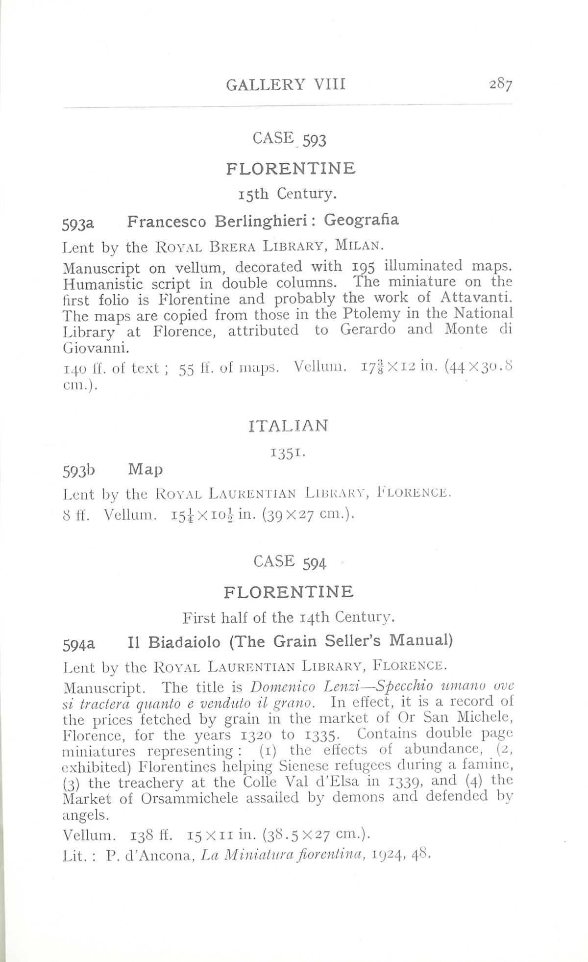 Page 291 of 1930 - Exhibition of Italian Art 1200-1900