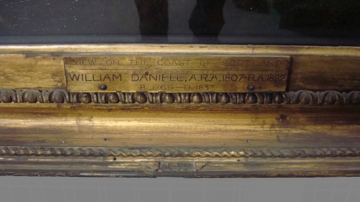 Unknown, Frame for William Daniell RA 'Culzean Castle, Ayrshire' (or View on the Coast of Scotland)