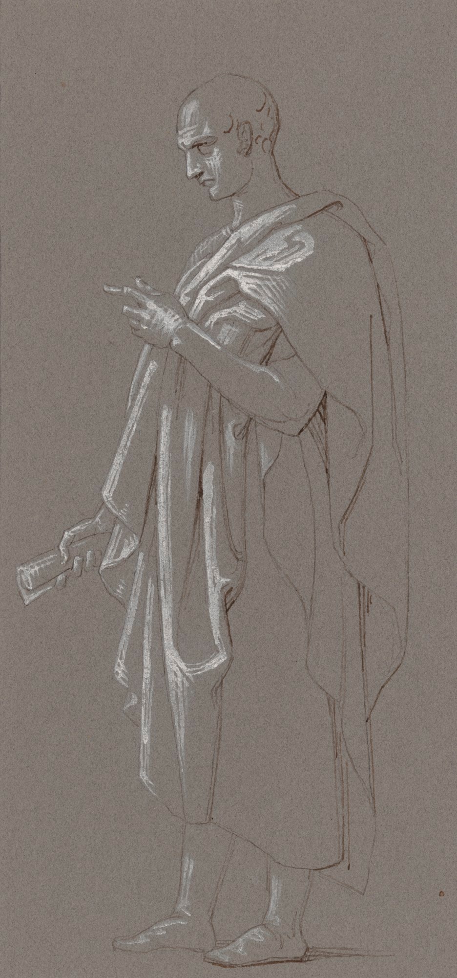 John Gibson RA, Study for the statue of William Huskisson, M. P.