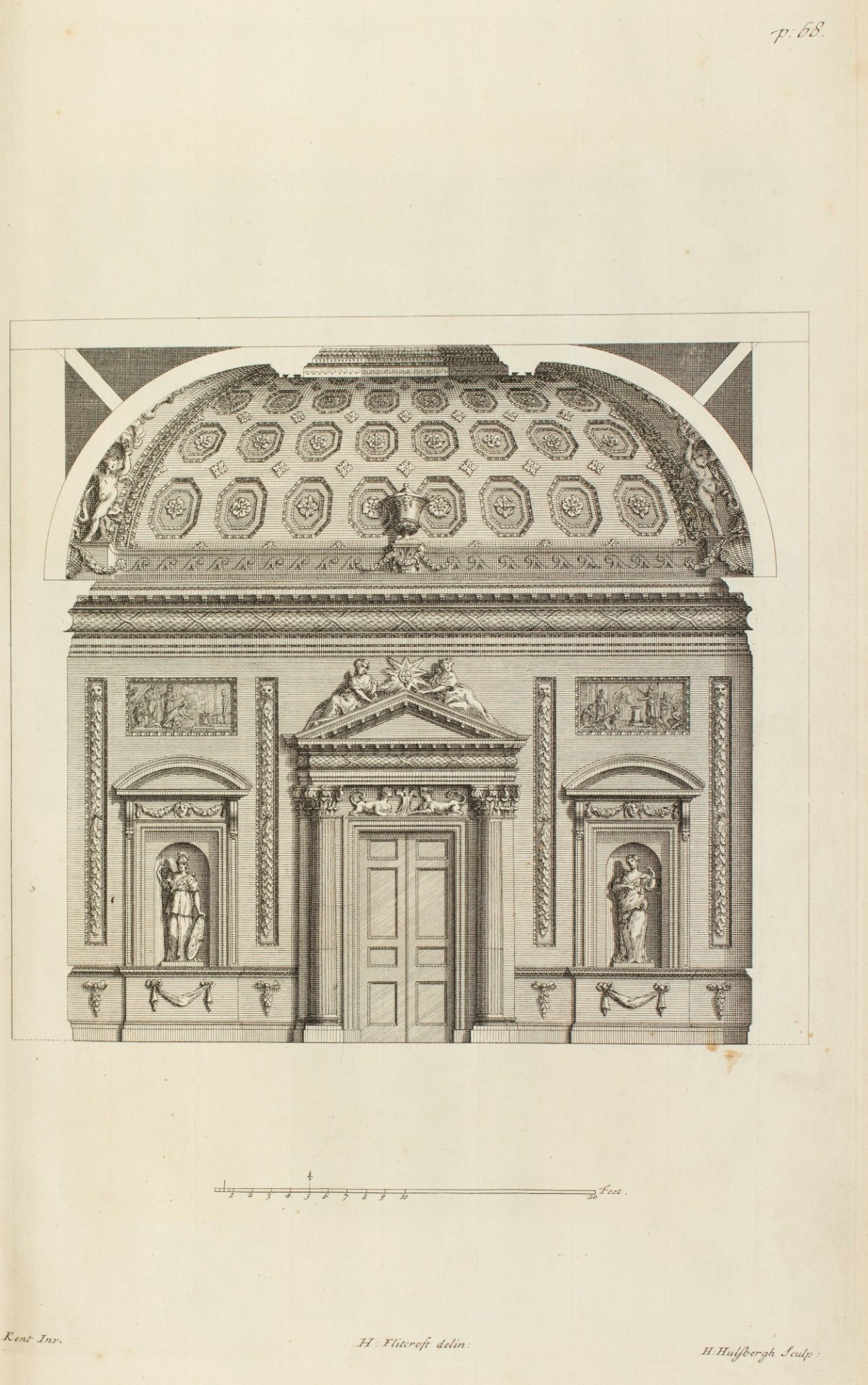 William Kent, The side of a Cube Room