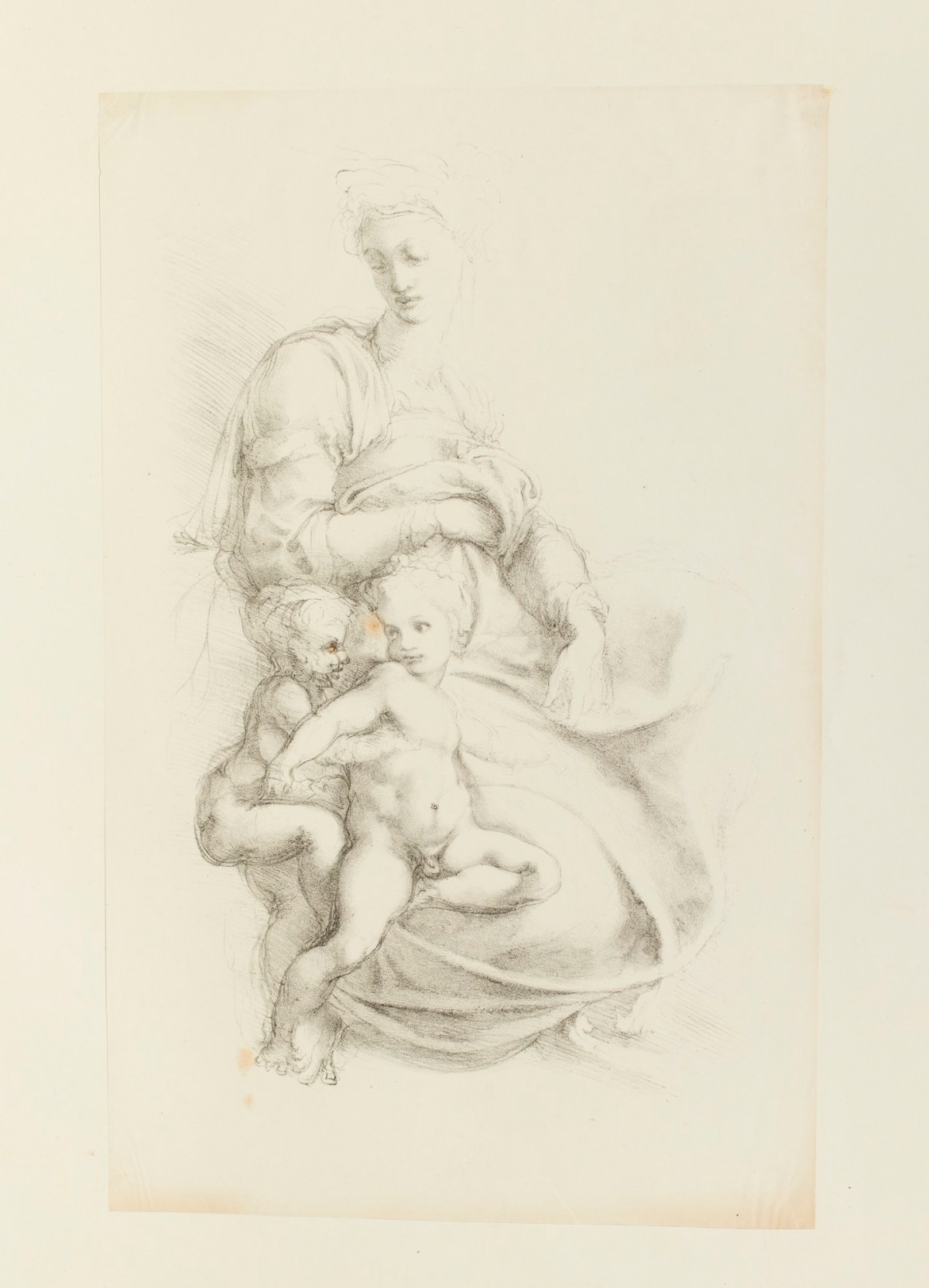 Michelangelo Buonarroti, 'The Virgin, our Lord, and St John, attributed to Michelangelo Buonarroti'
