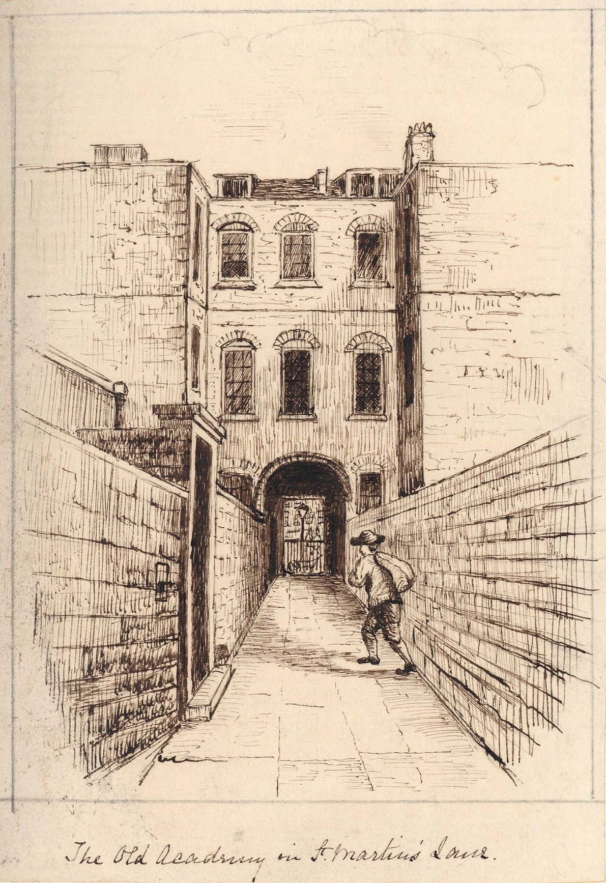 William Sandby, The Old Academy in St Martin's Lane
