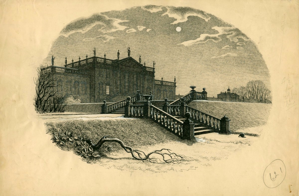 Charles W. Stewart, 'Meanwhile, the winter deepened', illustration for chapter 36 of Uncle Silas