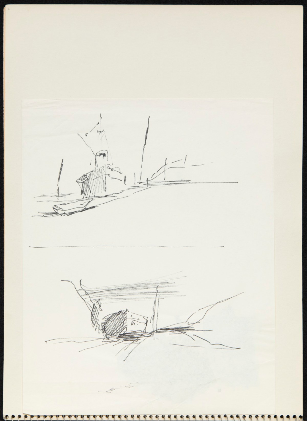 Sir Hugh Casson PRA, Majorca boats sketchbook