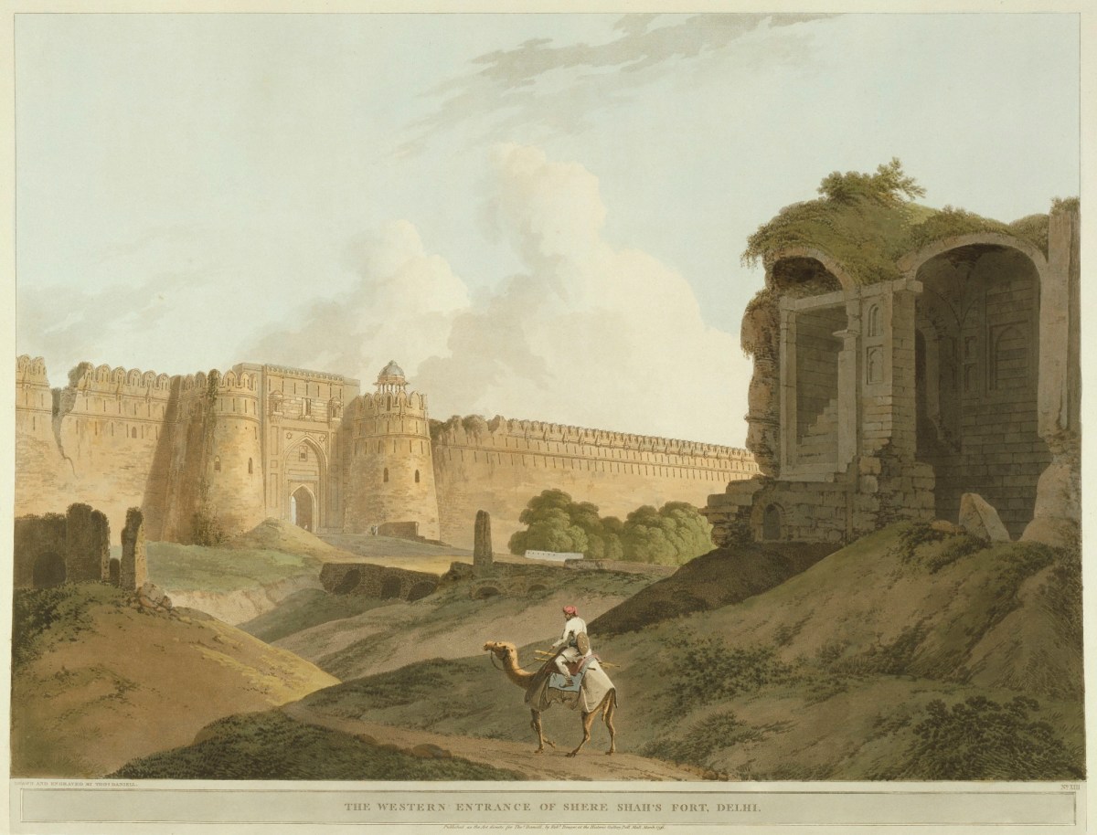Thomas Daniell RA, The western Entrance of Shere Shah's Fort, Delhi