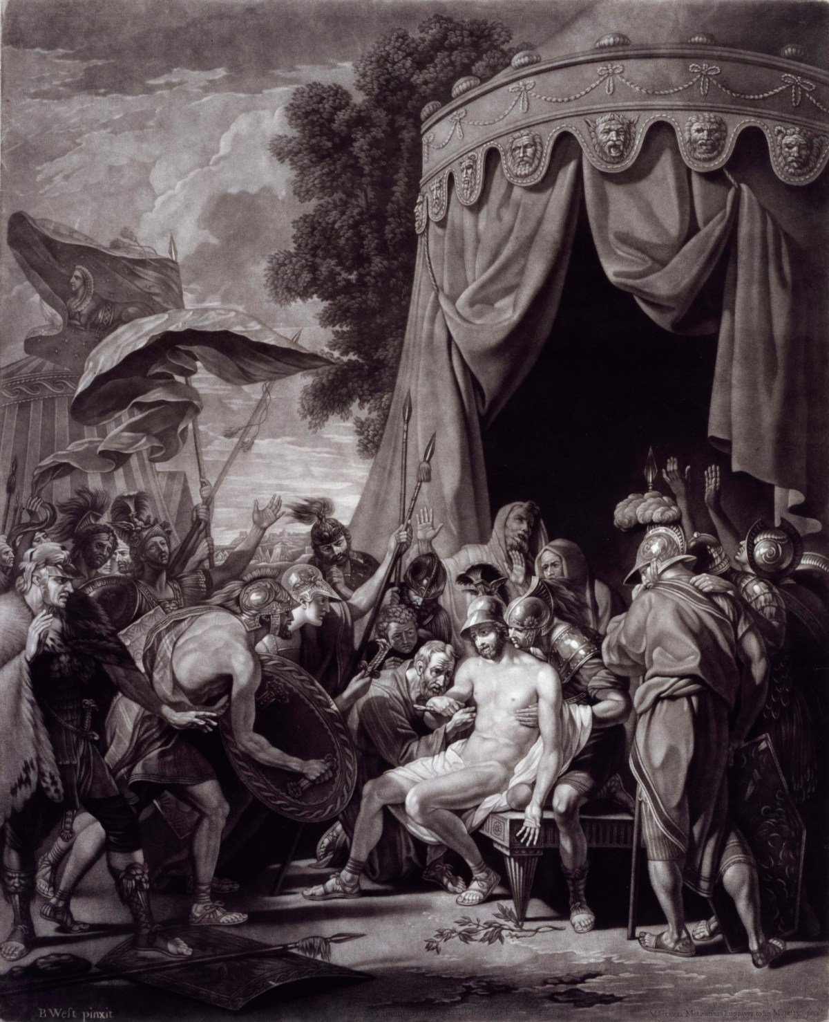 Benjamin West PRA, The Death of Epaminondas