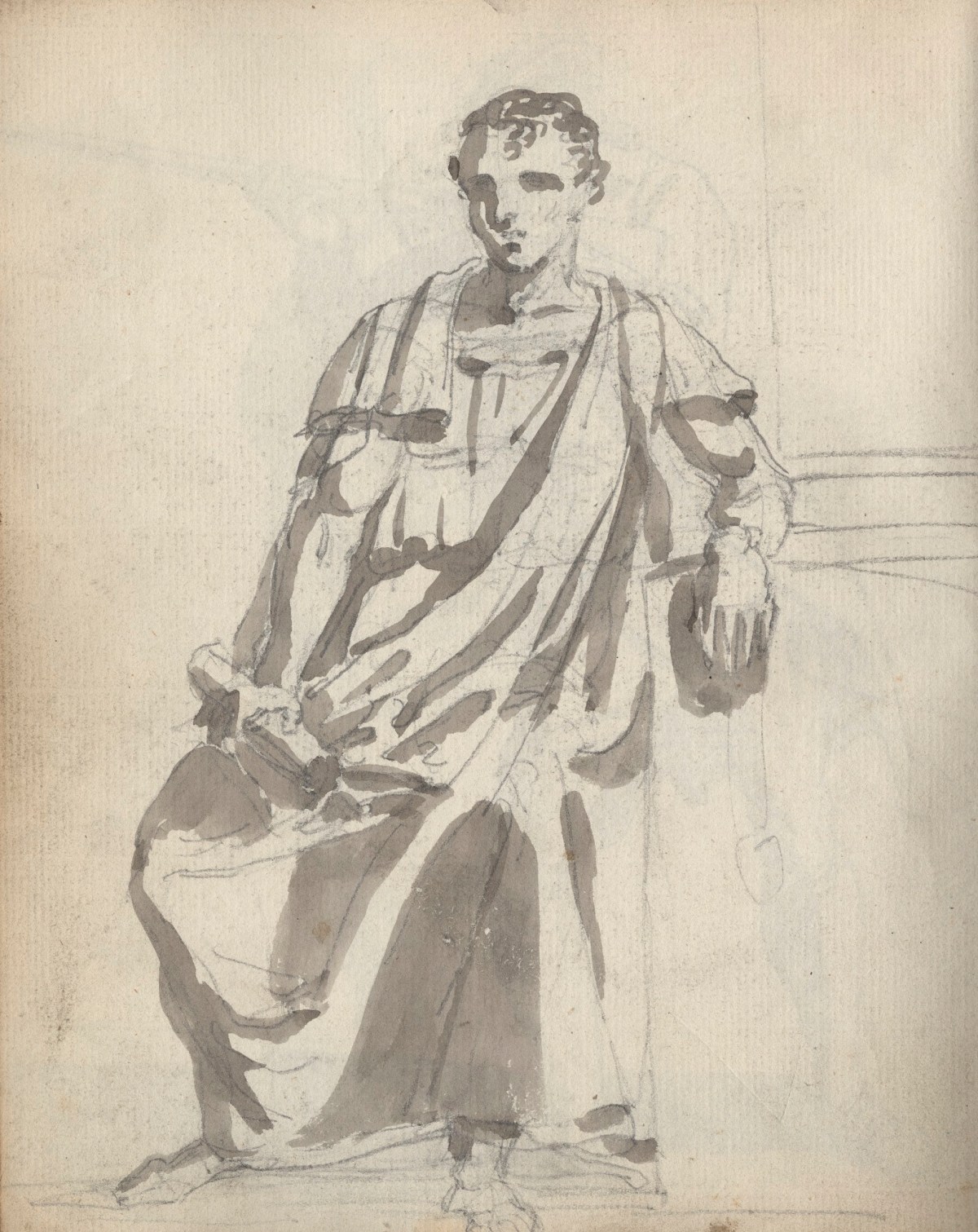 Unknown artist, Leaf from a sketchbook