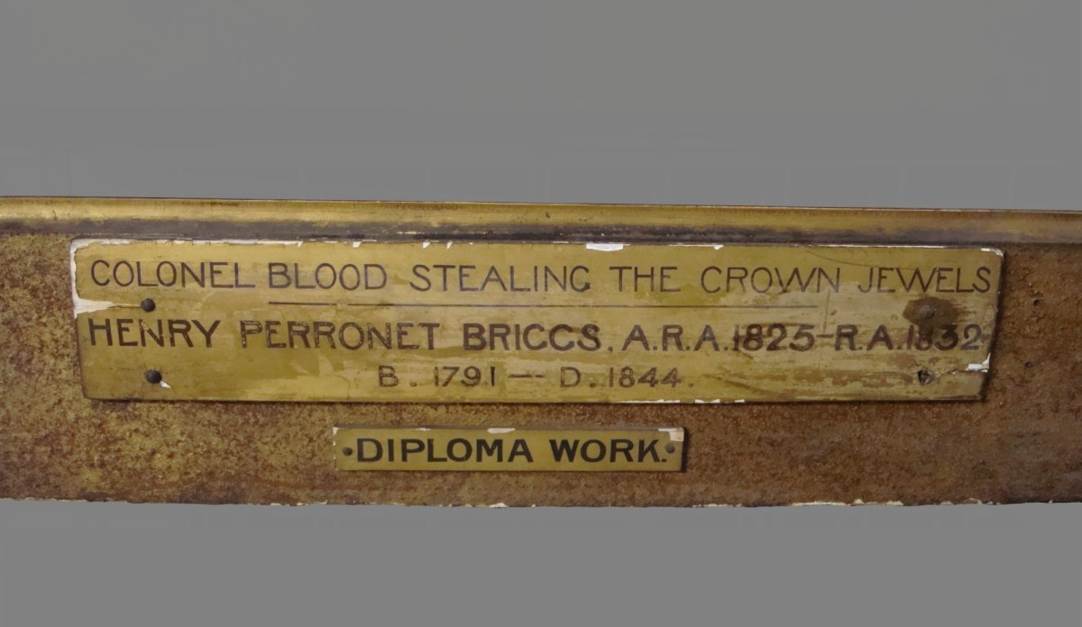 Unknown, Frame for H.P. Briggs RA 'Colonel Blood stealing the Crown Jewels'