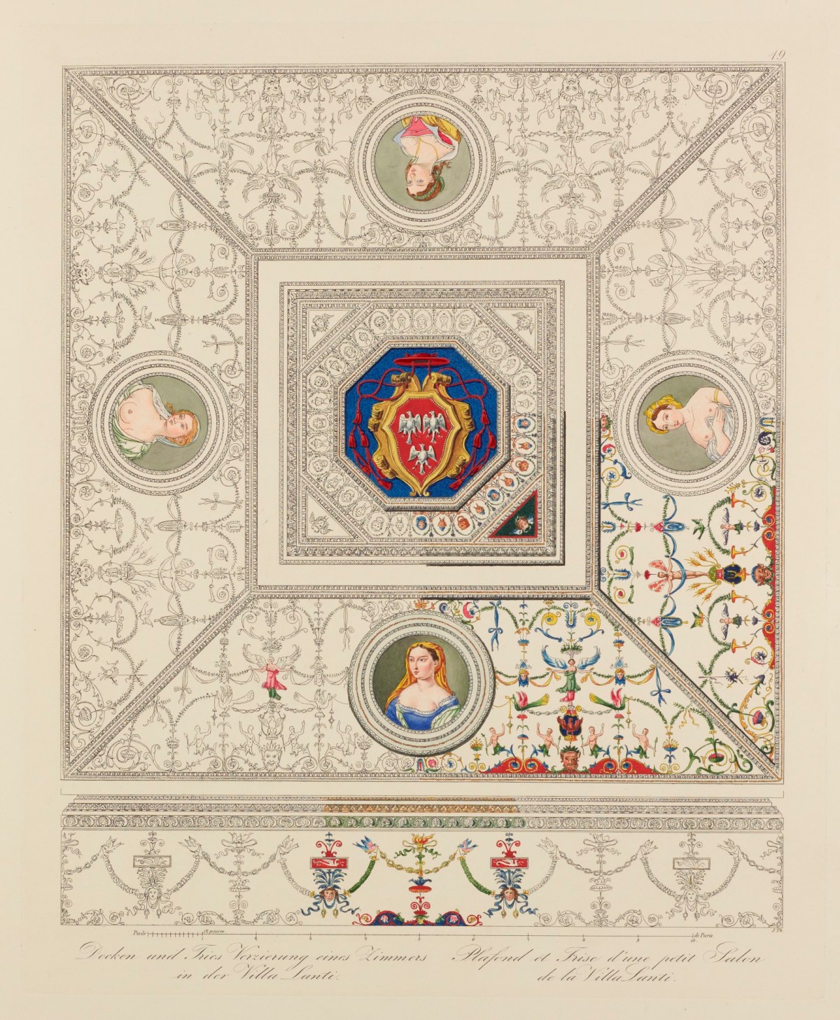 Giulio Romano, 'Decorations on the Arched Ceilings and Frieze of the Two Principal Rooms.'