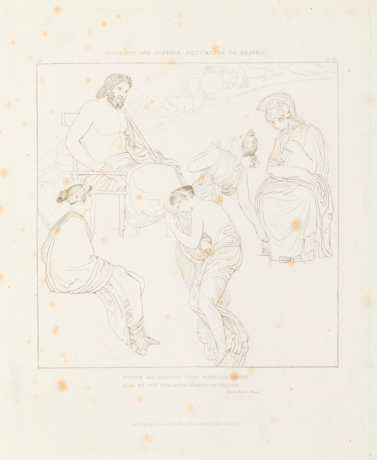 Hesiod, Modesty and Justice returning to heaven.