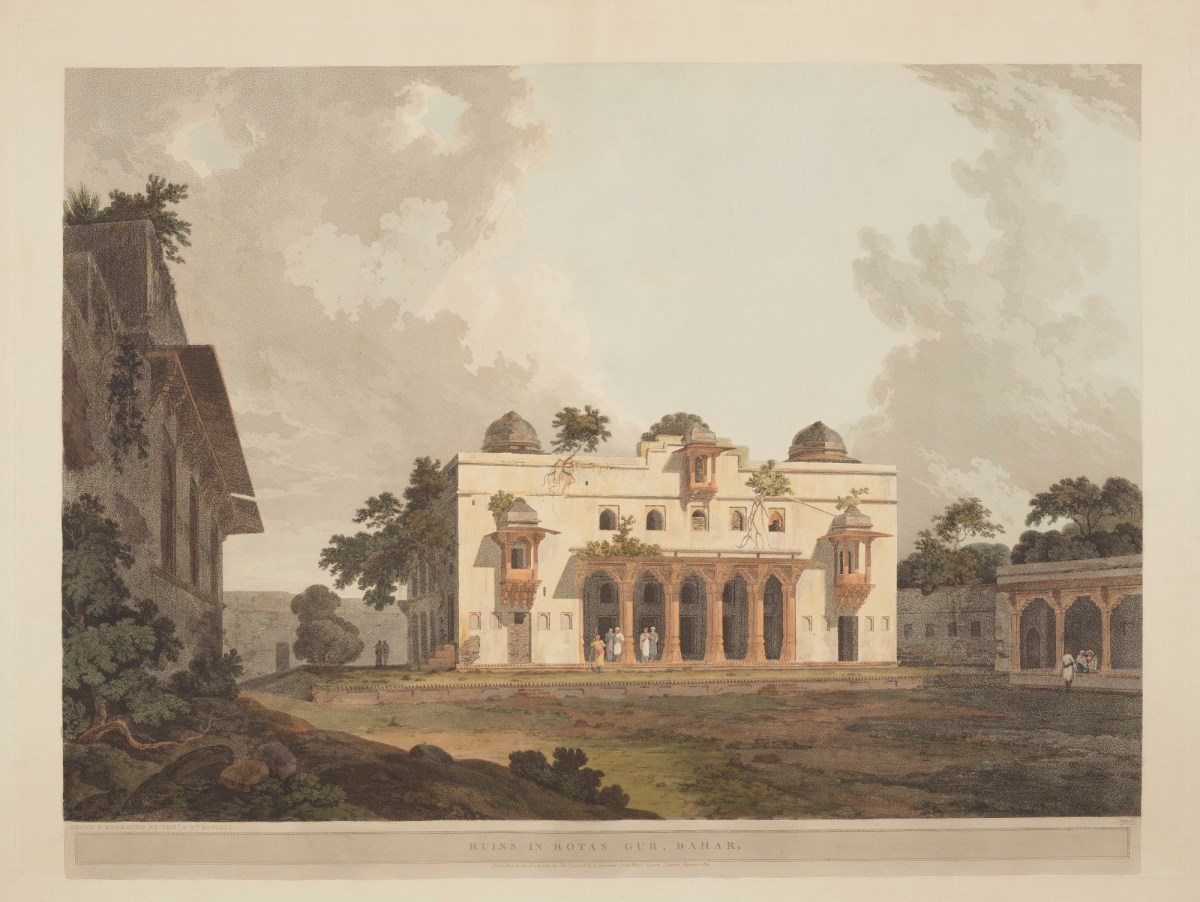 Thomas Daniell RA, Ruins in Rotas Gur, in Bahar