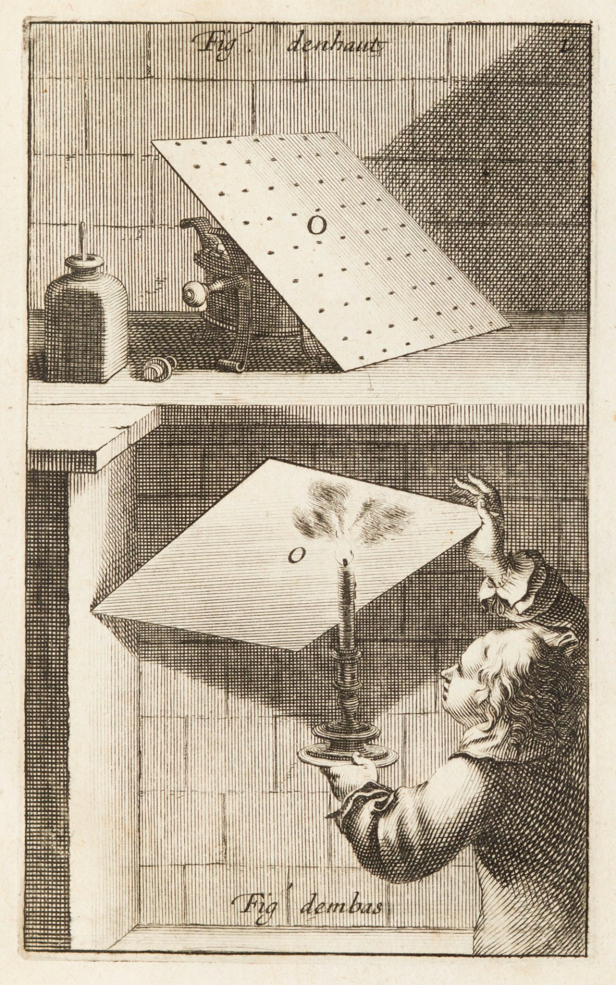 Unsigned, Method for applying and darkening a hard varnish on the plate.