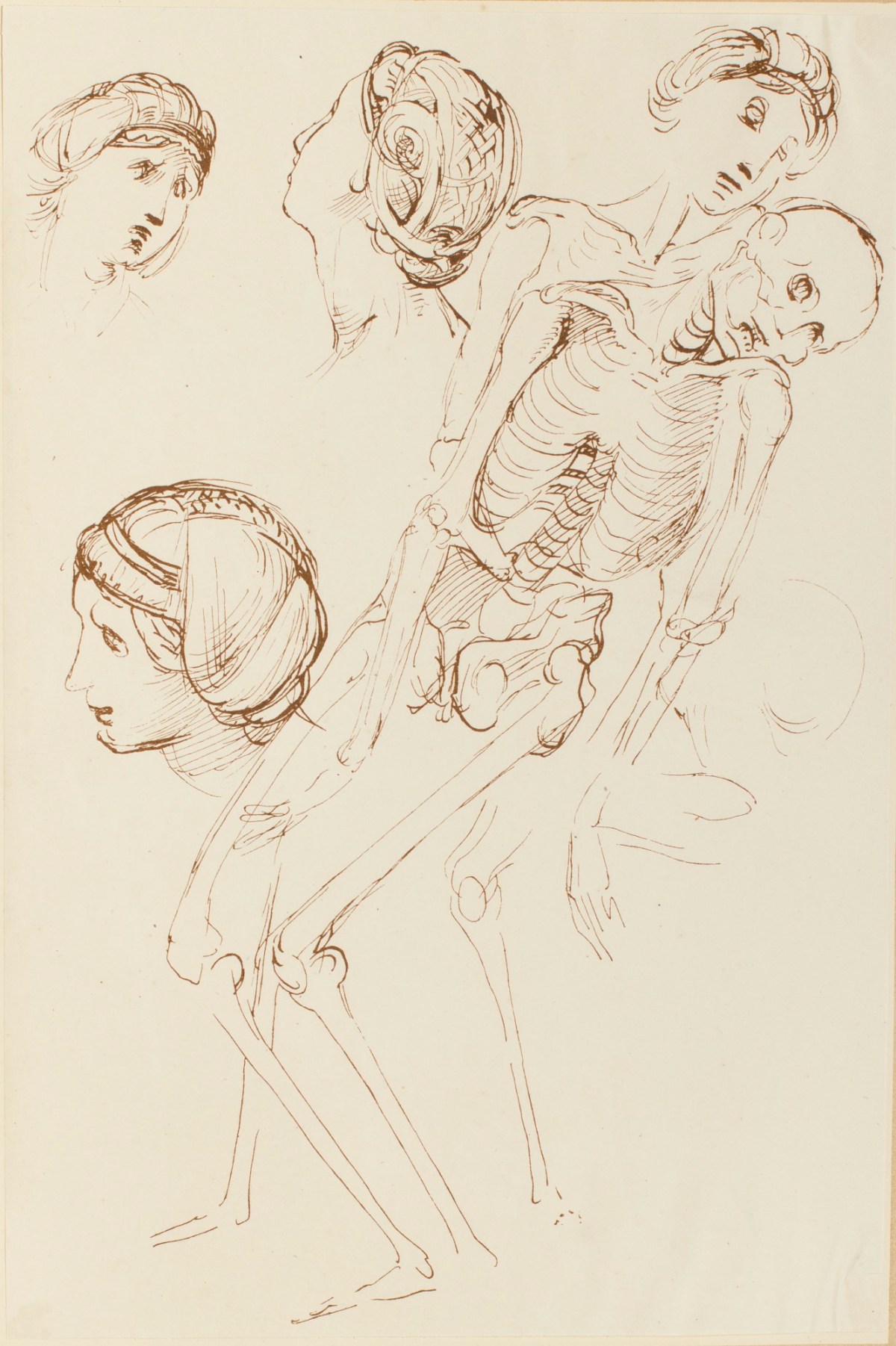 Raphael, Plate 8: 'A most interesting study for the borghese picture of the entombment' attributed to Raffaello Sanzio