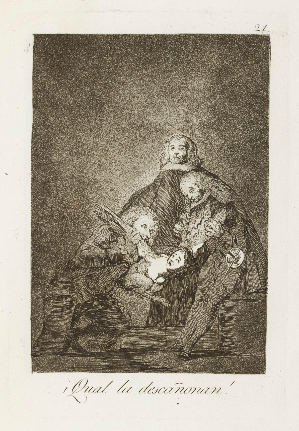 Francisco Goya, '¡Qual la descañonan!'