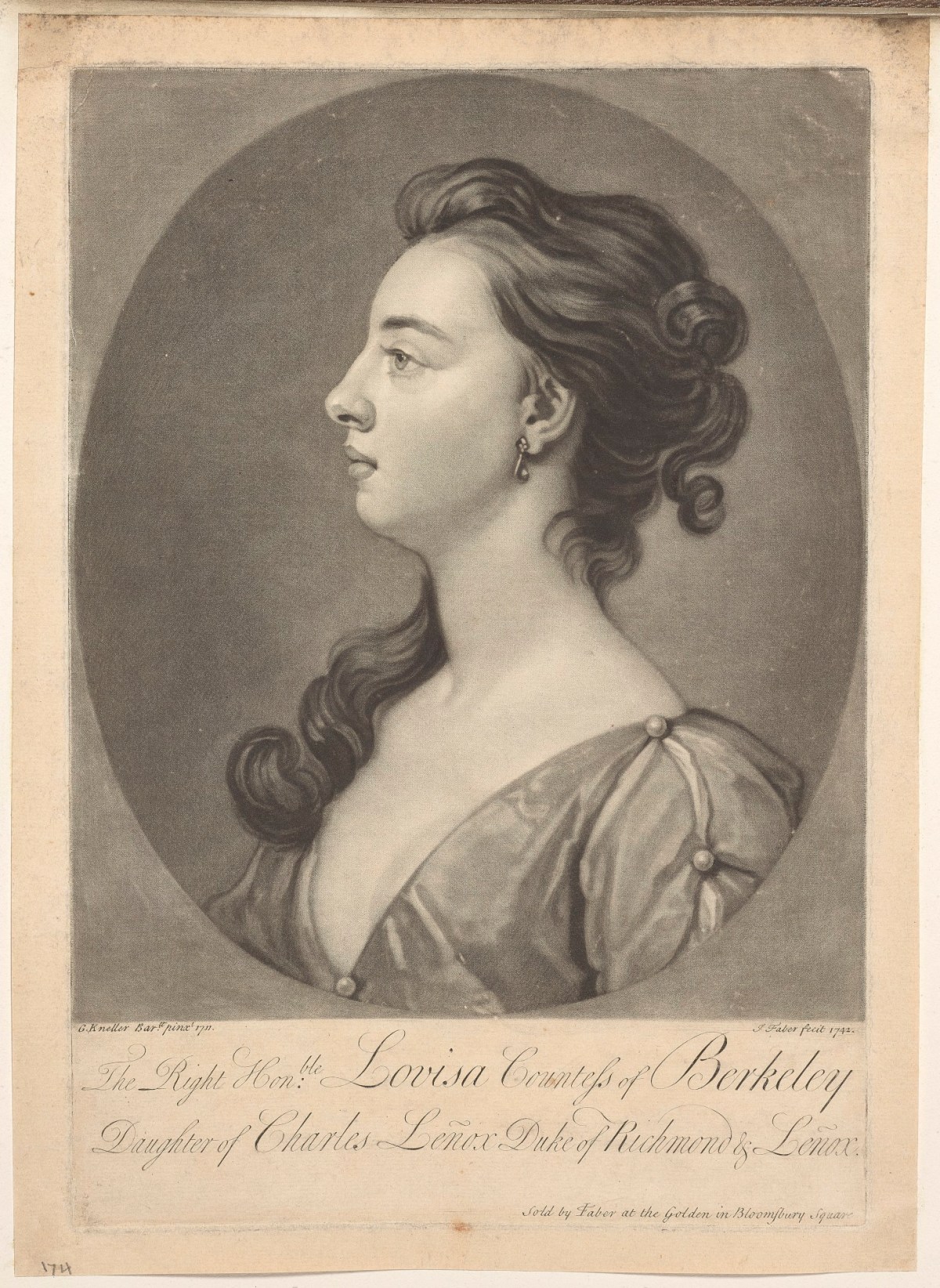 Sir Godfrey Kneller Bt., Louisa, countess of Berkeley