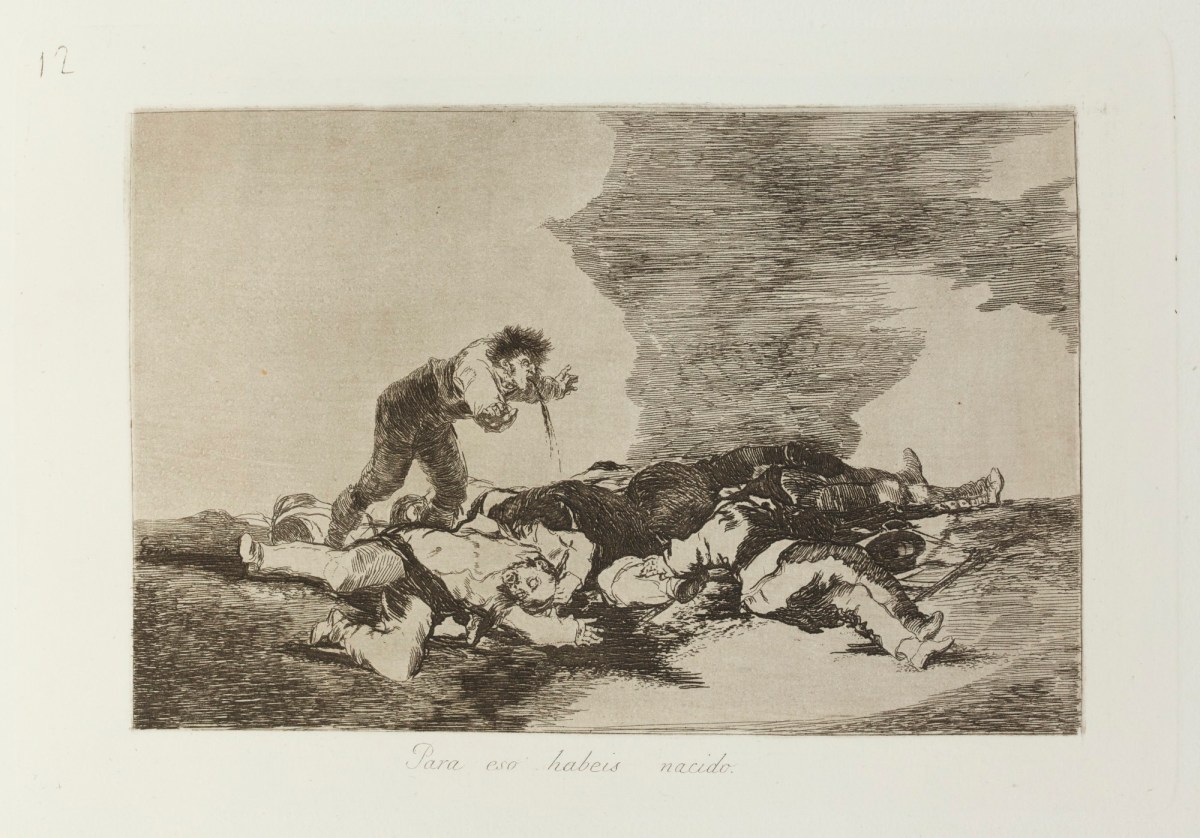 Francisco Goya, 'Para eso habies nacido.'