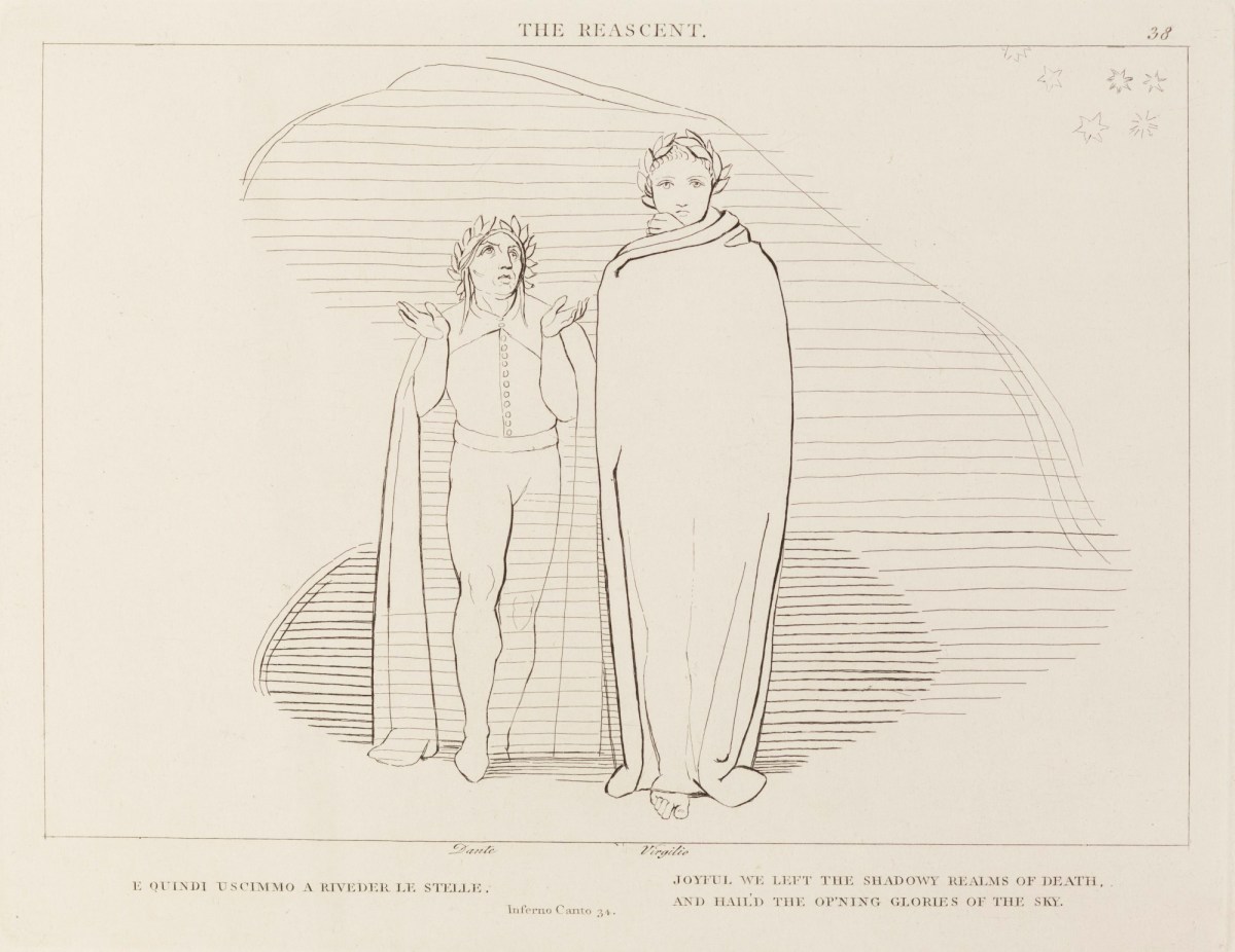 John Flaxman RA, 'The Reascent' (from The Divine Comedy)