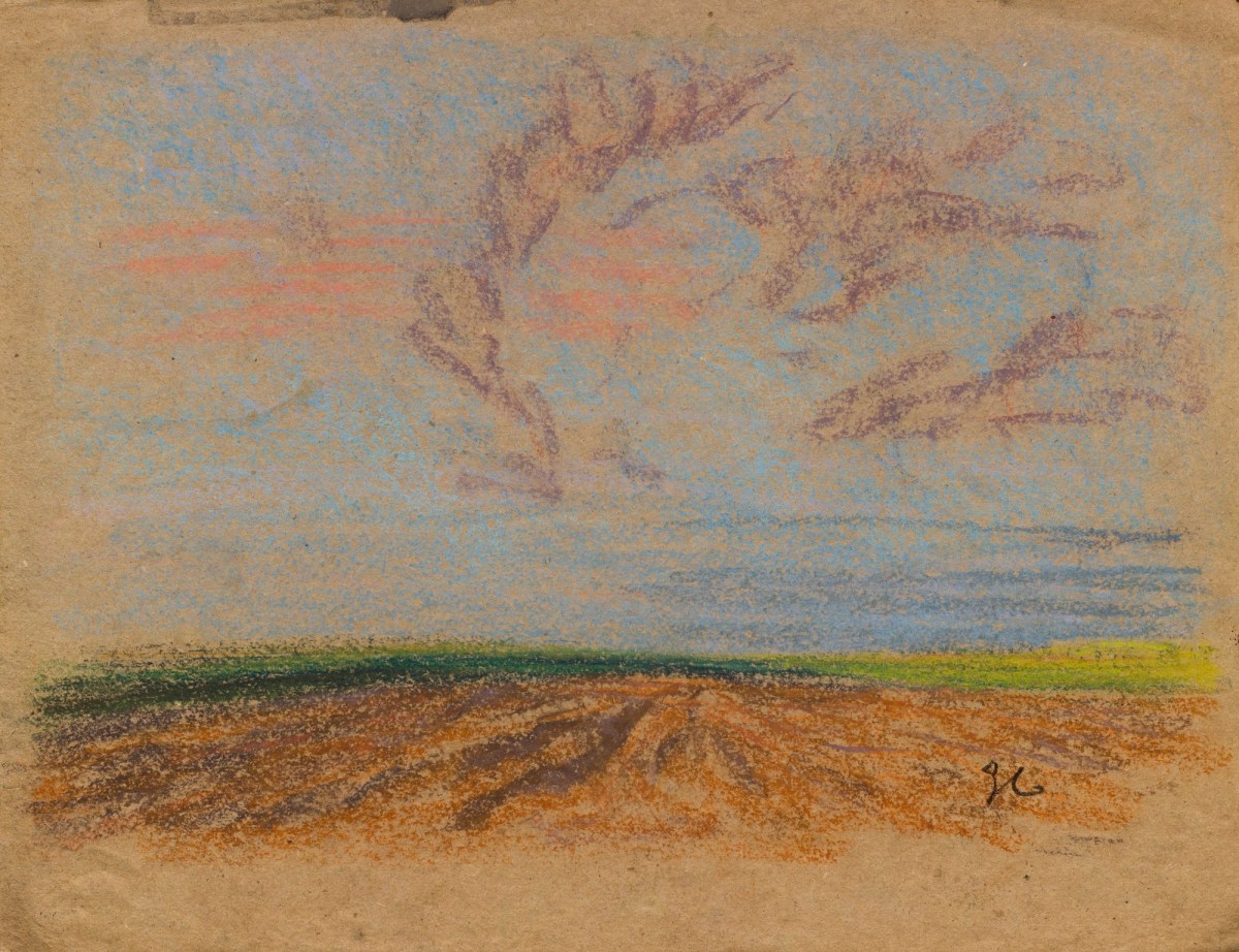 Sir George Clausen RA, Study of a ploughed field