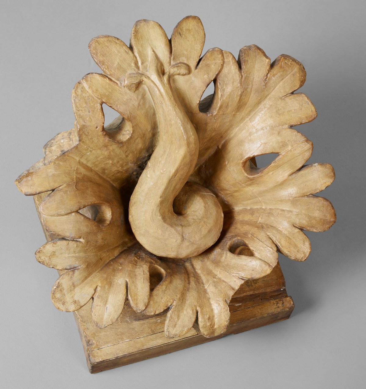Cast Of Fleuron From Capital Of Middle Standing Column Works Of