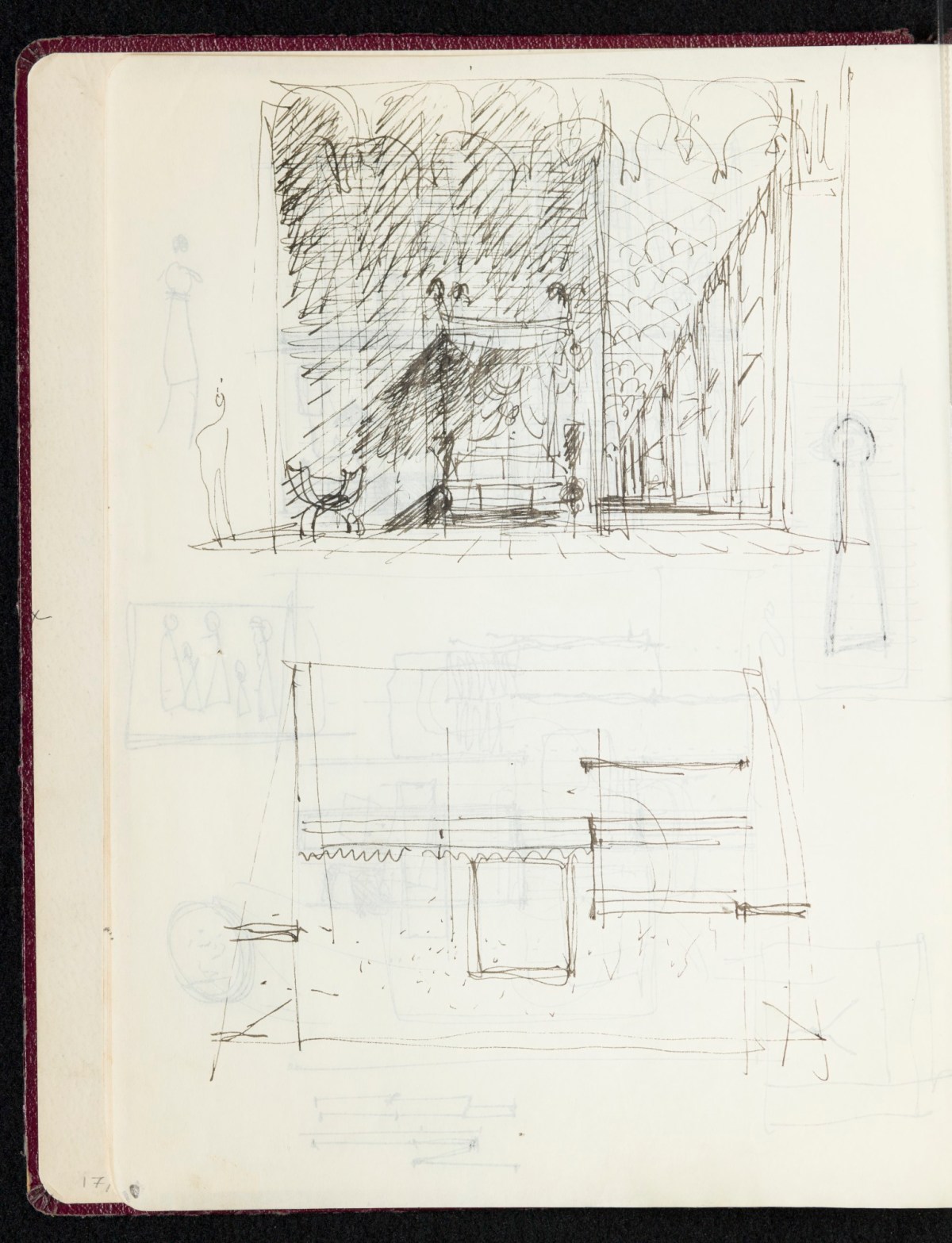 Sketchbook with designs and notes | Works of Art | RA Collection ...