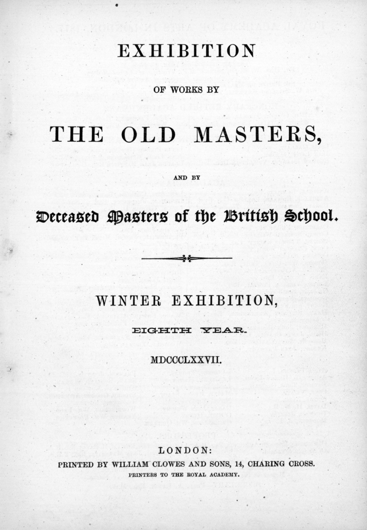 Page 1 of 1877 - Old Masters and deceased masters of the British School