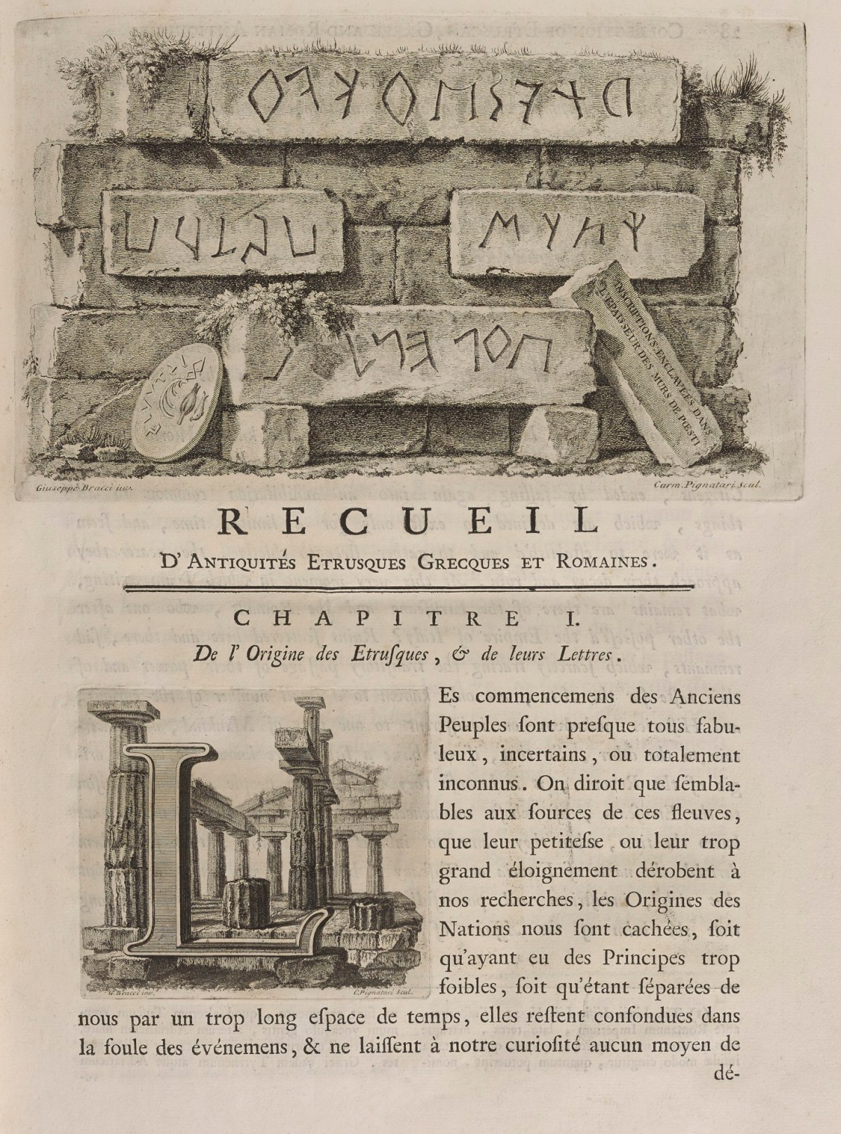 Sir William Hamilton, Of the Origin of the Etruscans, and of their Letters
