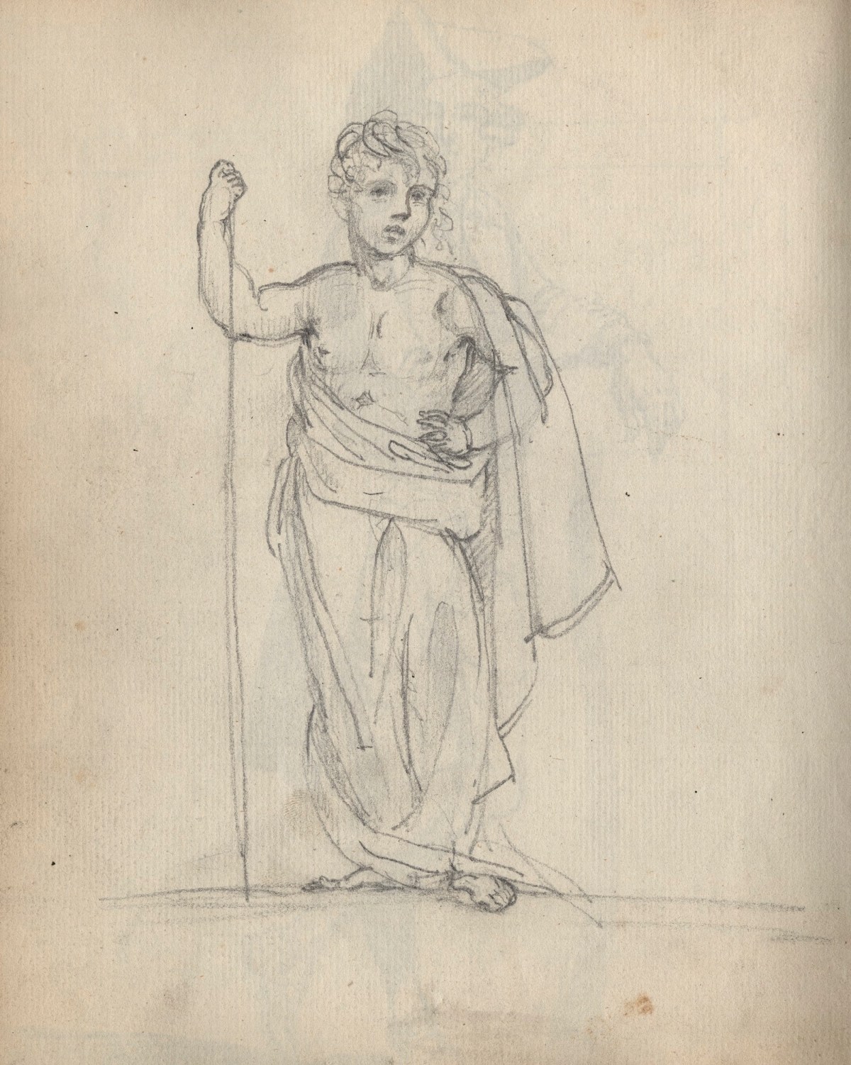 Unknown artist, Leaf from a sketchbook