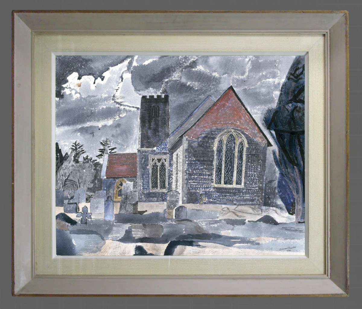 Unknown, Frame for Edward Bawden 'Lindsell Church, Essex. No. 1'