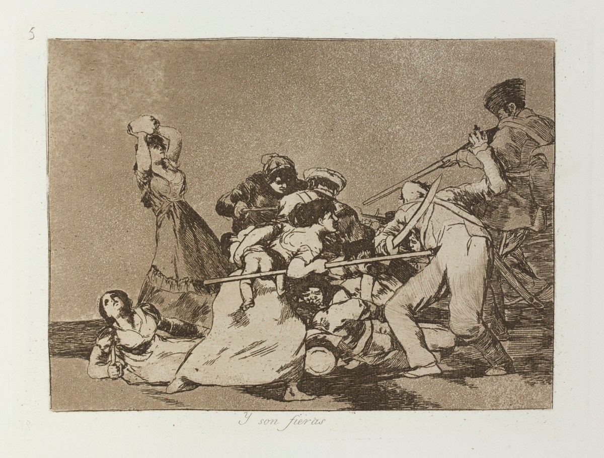 Francisco Goya, 'Y son fieras.'