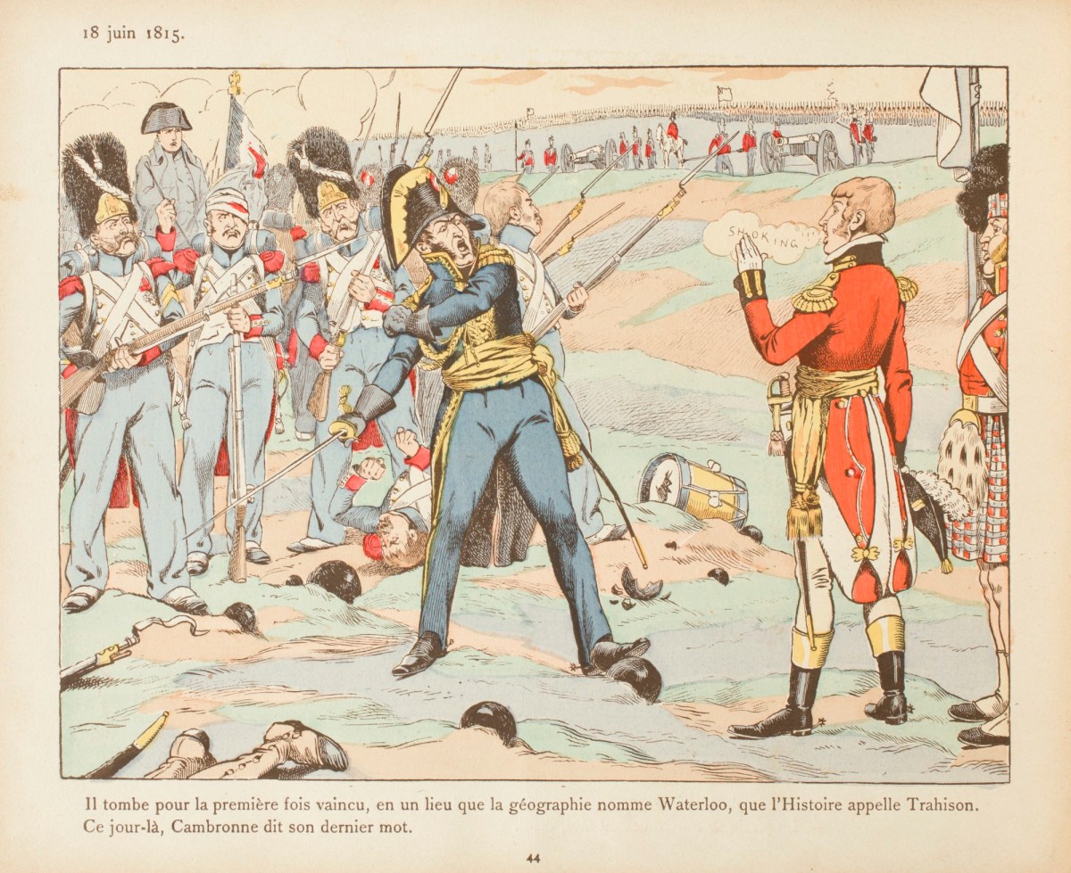 Jacques Onfoy de Bréville, Cambronne's surrender at the Battle of Waterloo, 18 June 1815