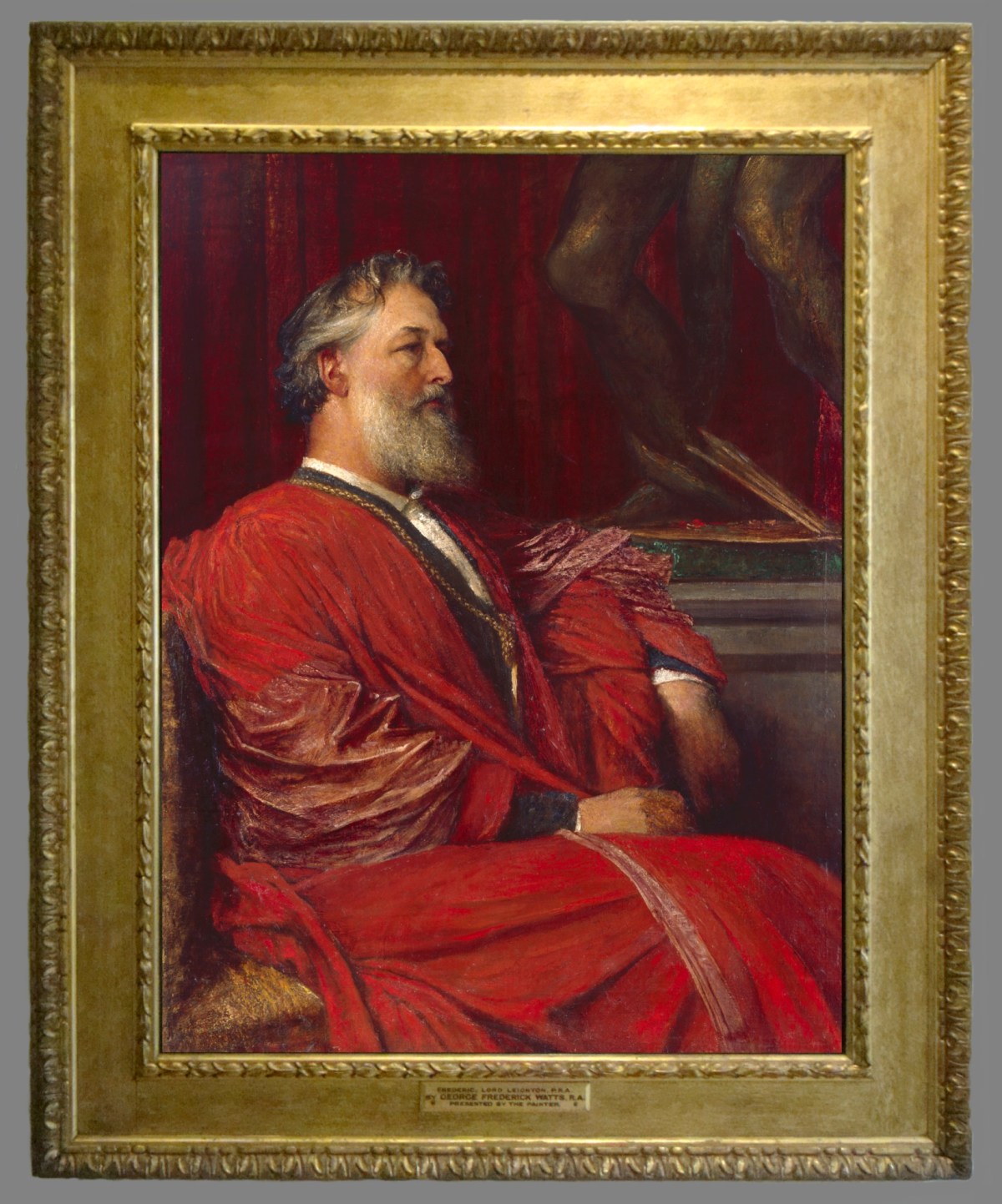 W.A. Smith, Frame for George Frederick Watts RA 'Portrait of Frederic, Lord Leighton, P.R.A'