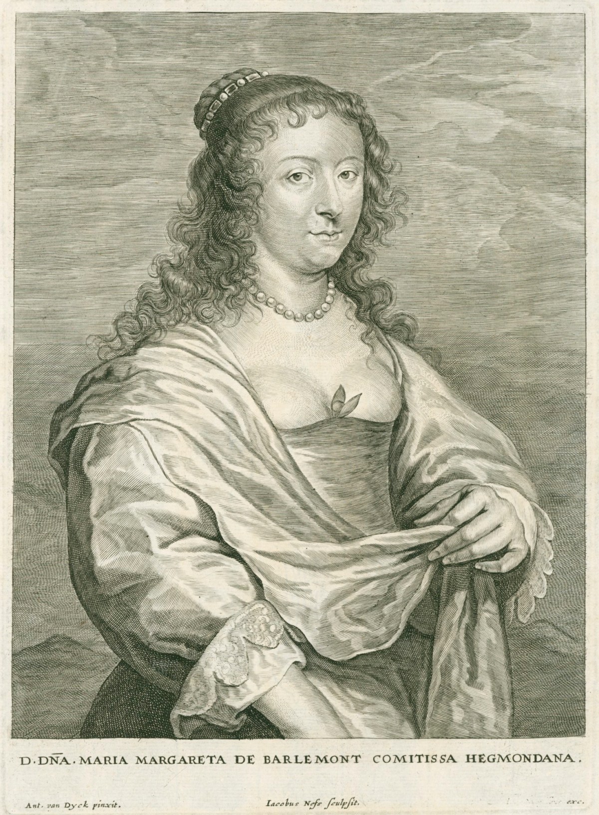 Jacobus Neeffs, Portrait of Maria Margaret of Barlemont, Countess of Egmont