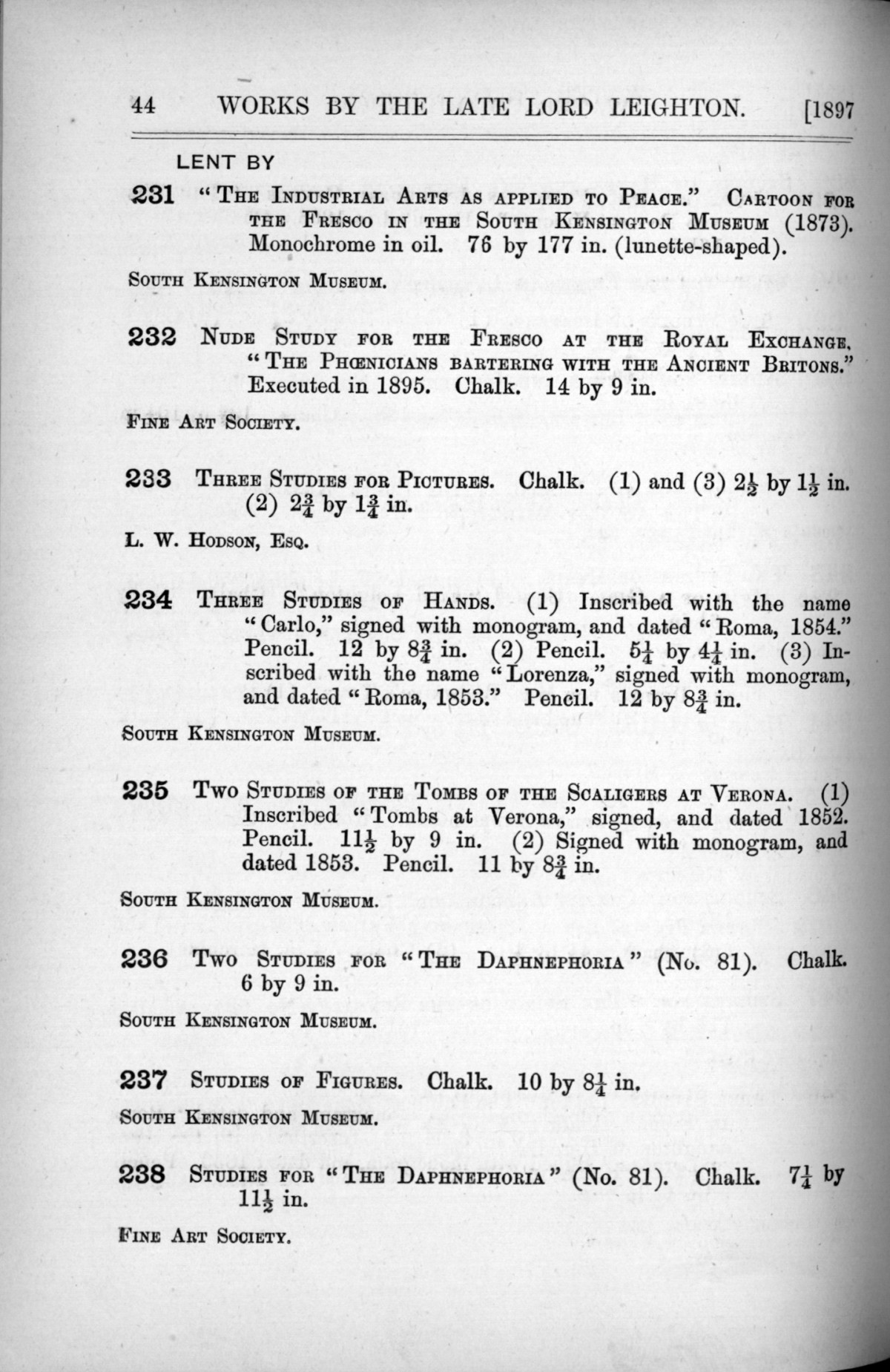 Page 44 of 1897 - Lord Leighton PRA