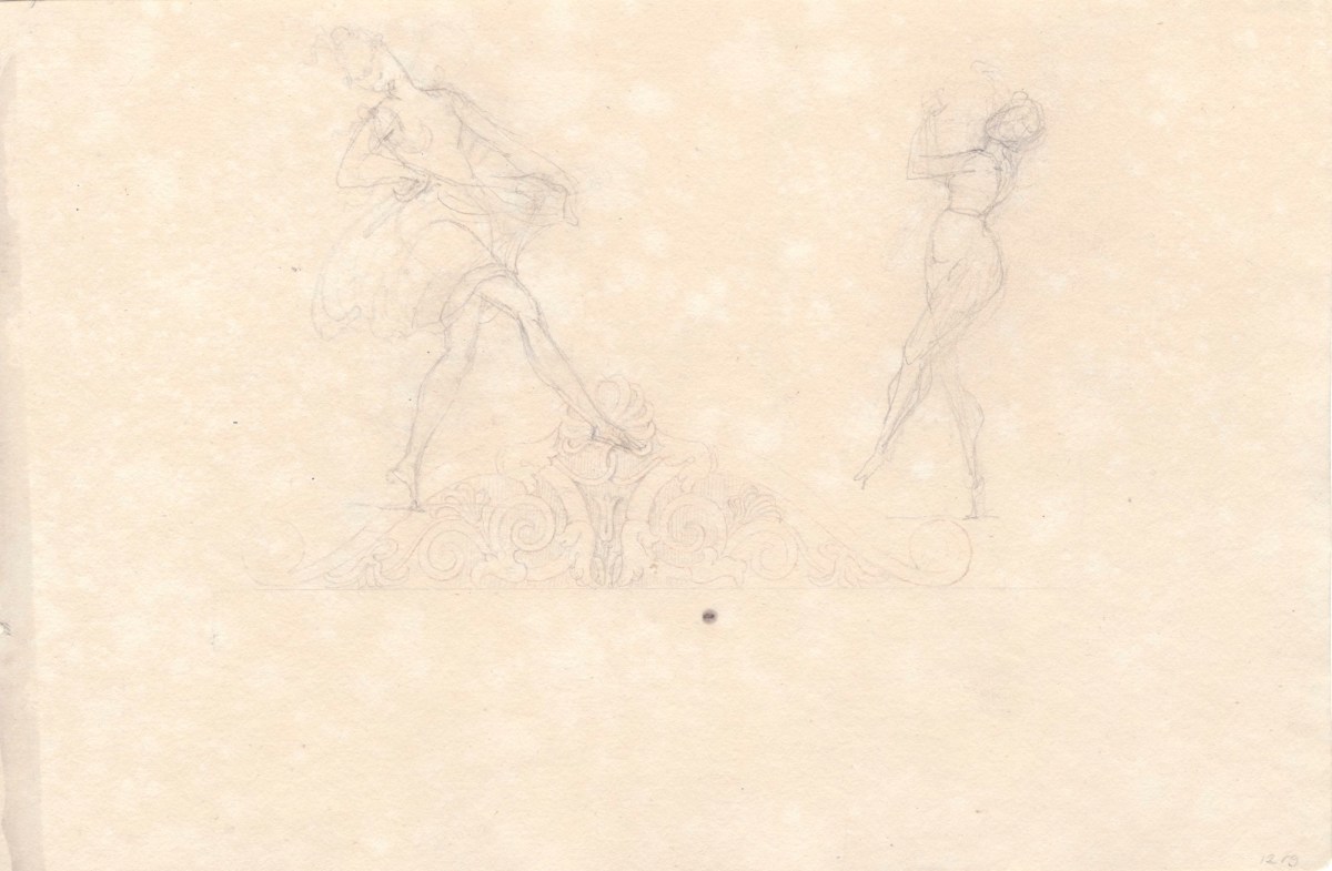 John Gibson RA, Sketches of dancing female figures
