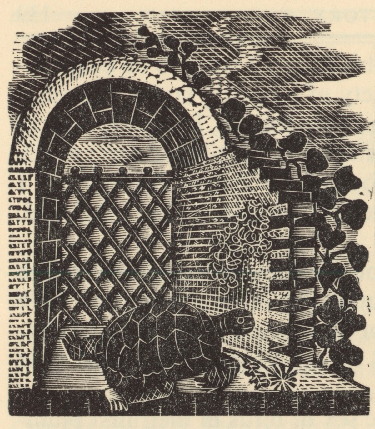 Eric Ravilious, The Tortoise at Ringmer, Sussex