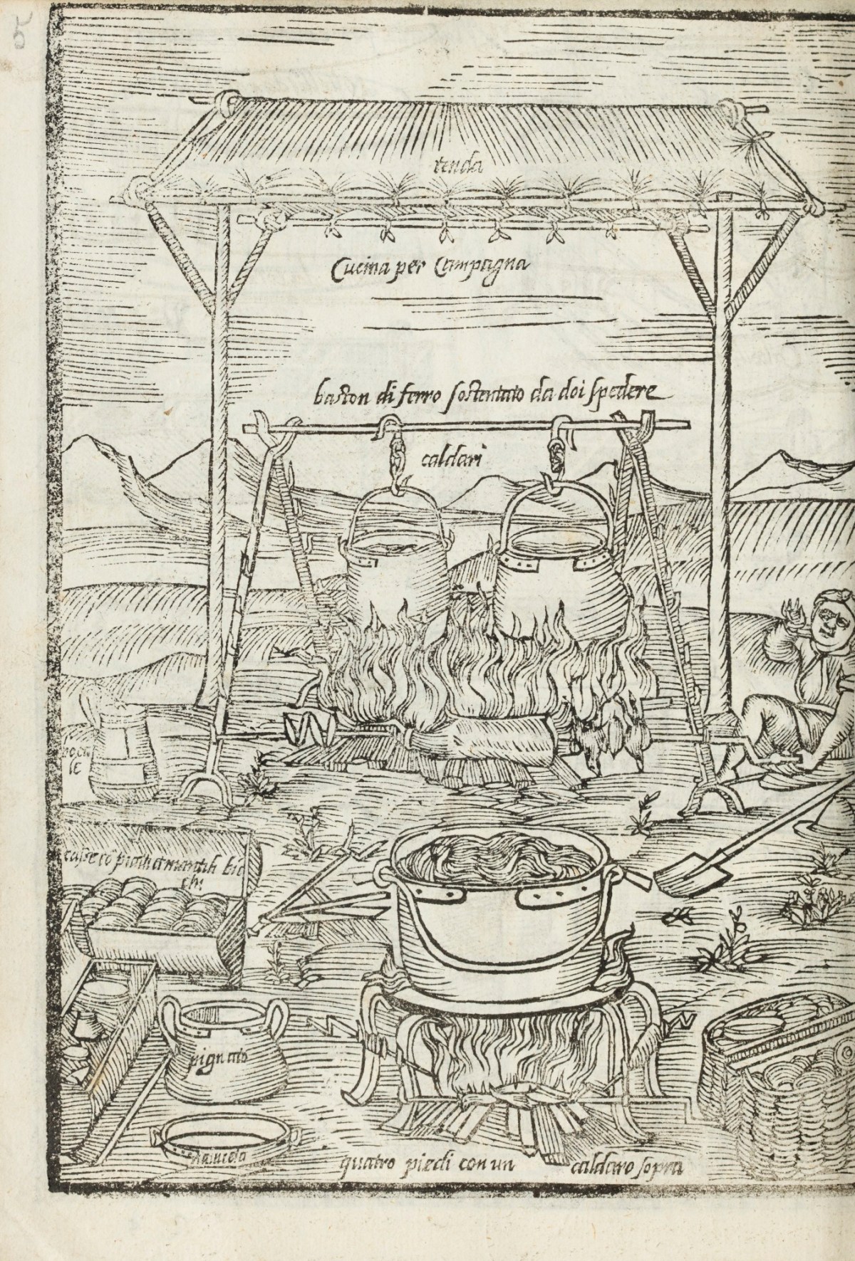 Unsigned, Portable kitchen for the country.