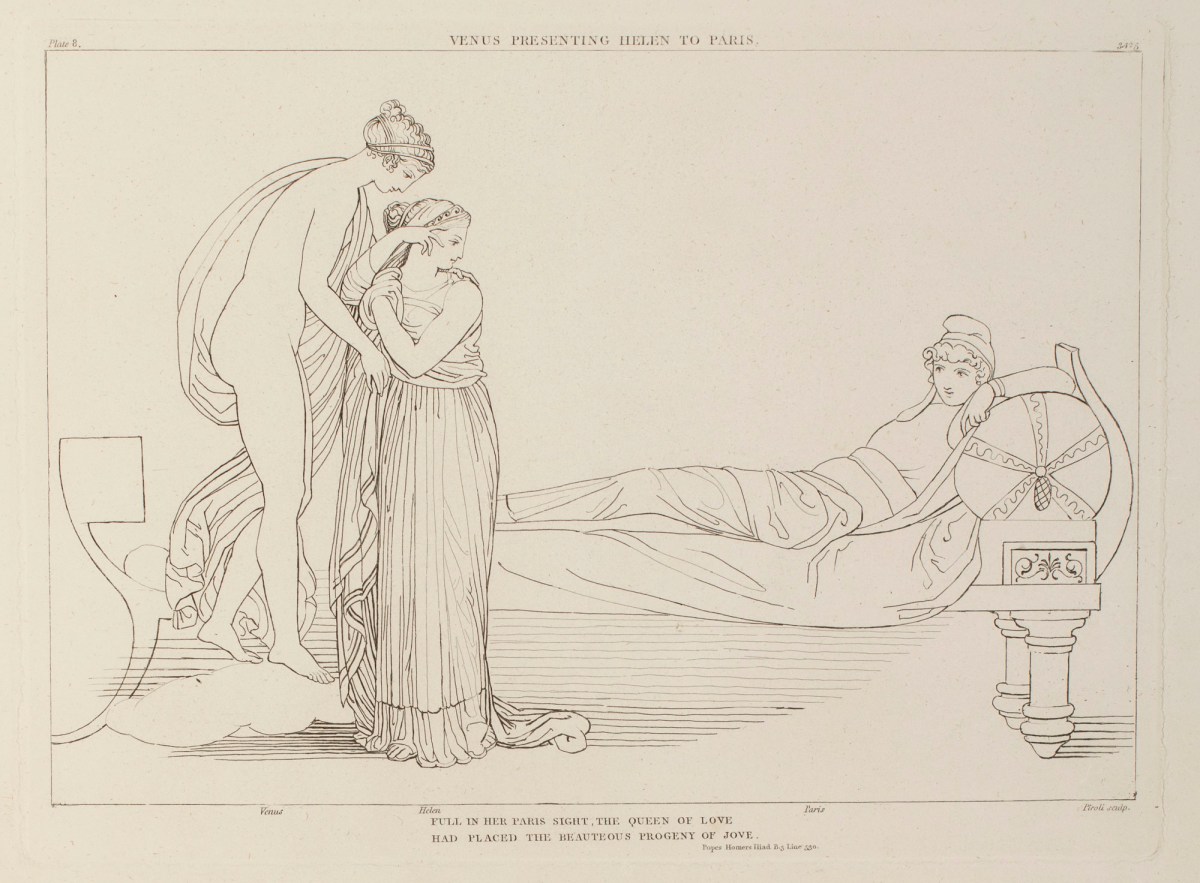 John Flaxman RA, Venus Presenting Helen to Paris
