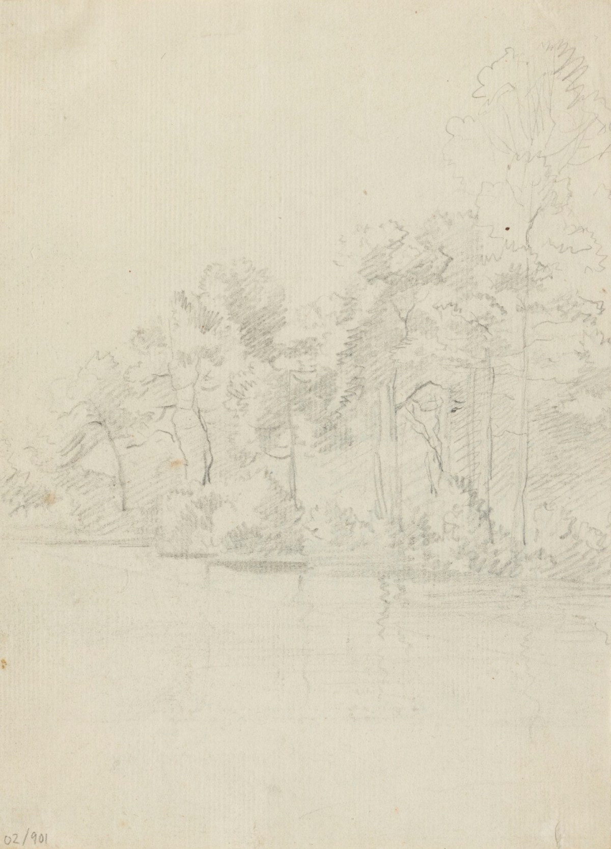 Philip Reinagle RA, Line of trees by a river