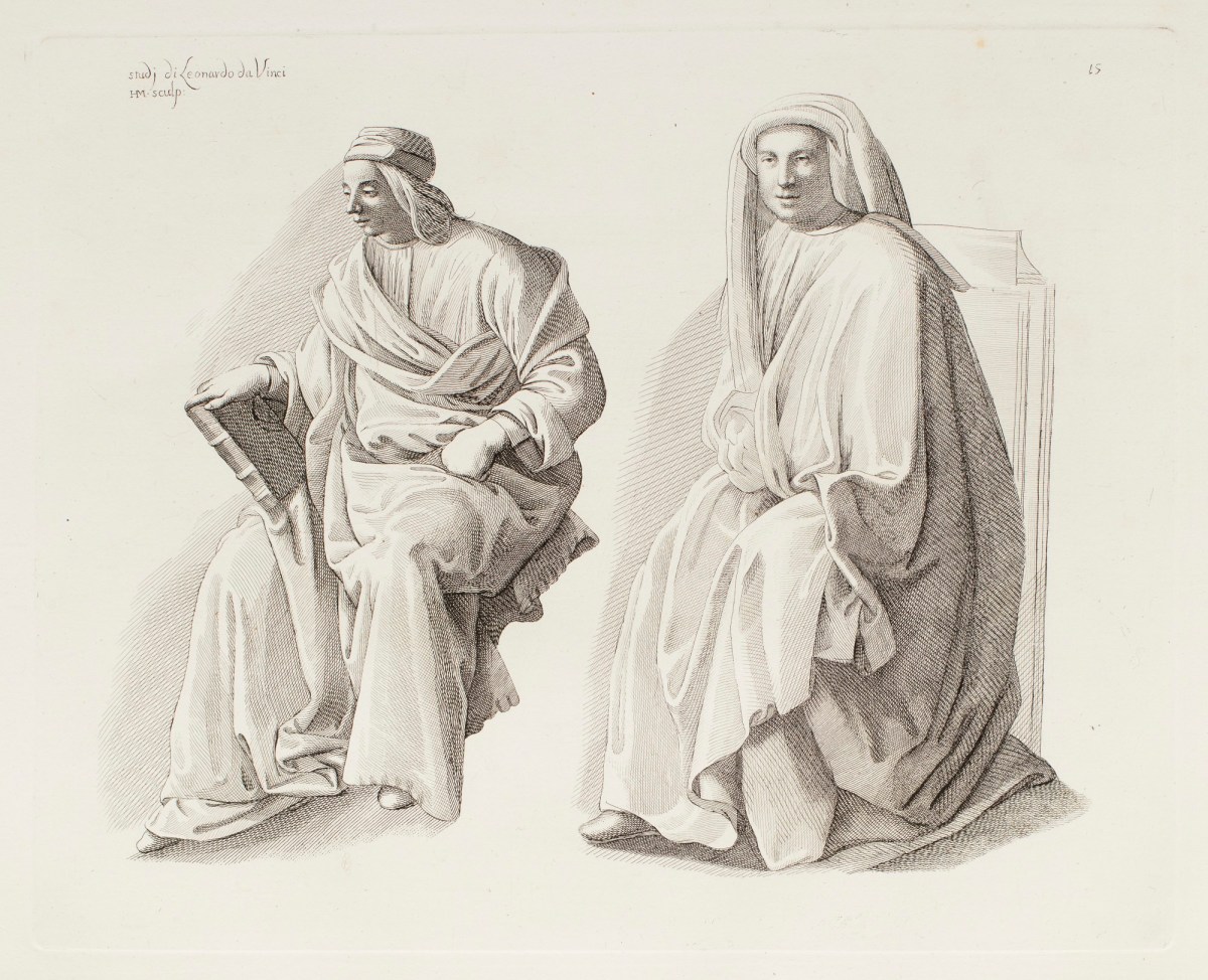 Leonardo da Vinci, Two Seated Figures