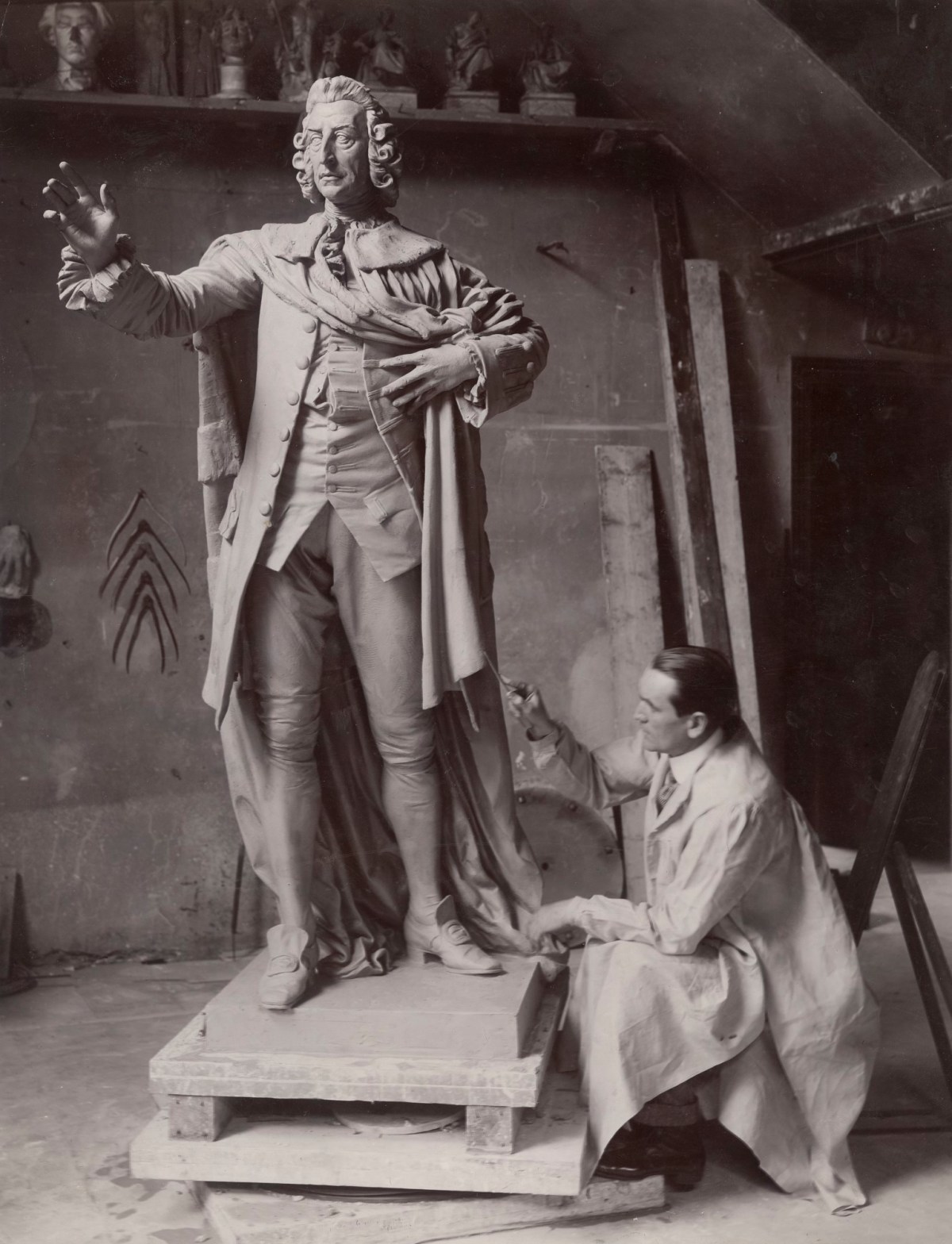 F. Hilaire d'Arcis, A collection of photographs and one print of sculpture by Francis Derwent Wood R.A.