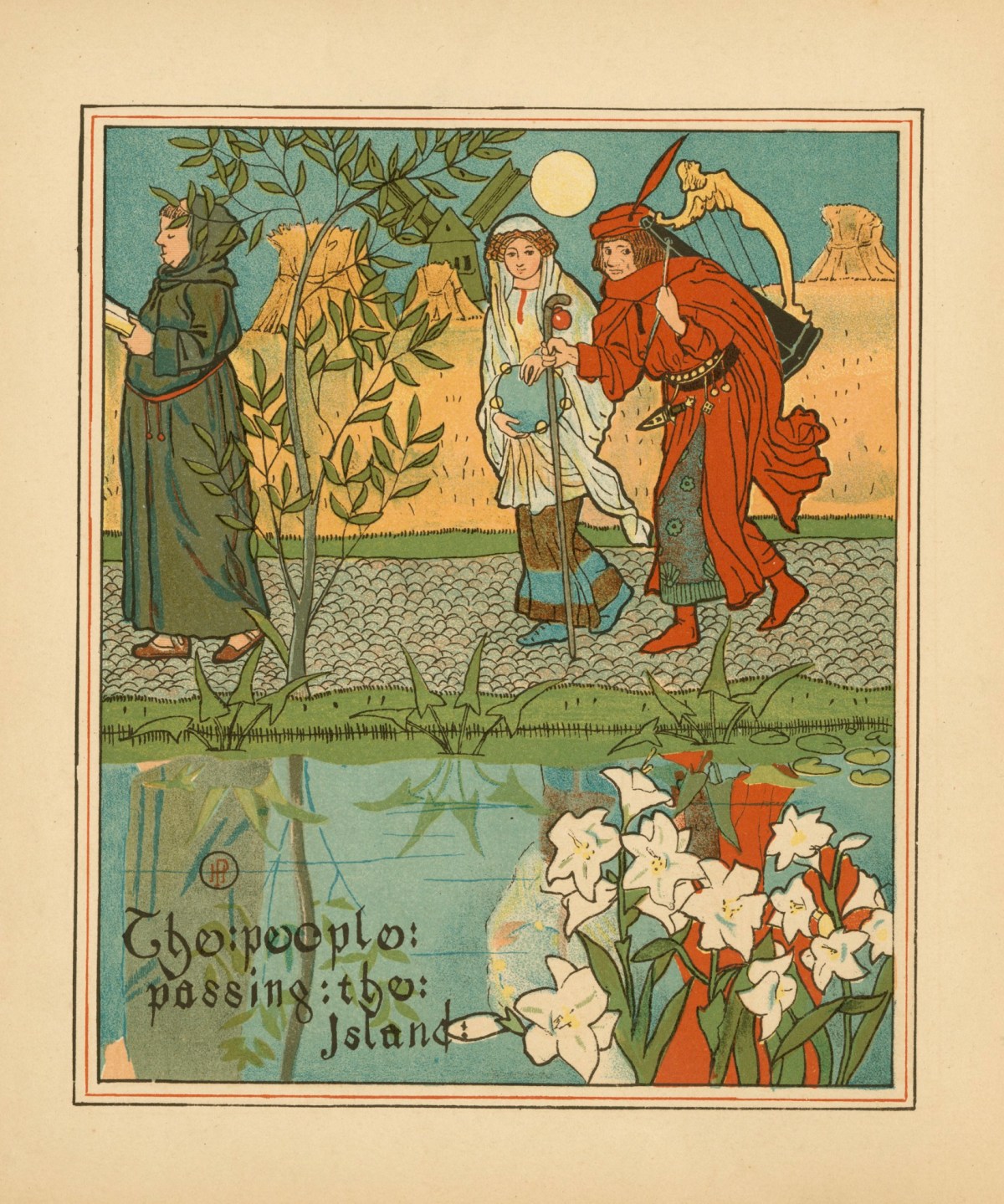 Howard Pyle, 'The people passing the Island ...'