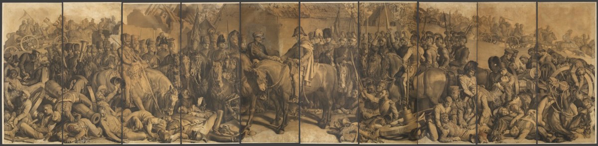 Daniel Maclise RA, Cartoon for 'The Meeting of Wellington and Blücher After the Battle of Waterloo'