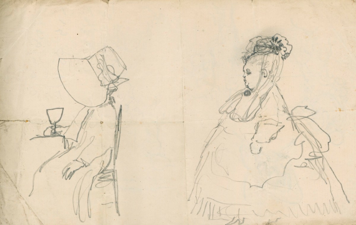Sir John Gilbert RA, Caricatures of two women