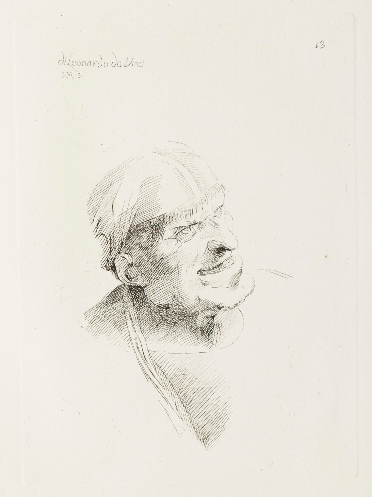 Leonardo da Vinci, Caricature of a Old Man
