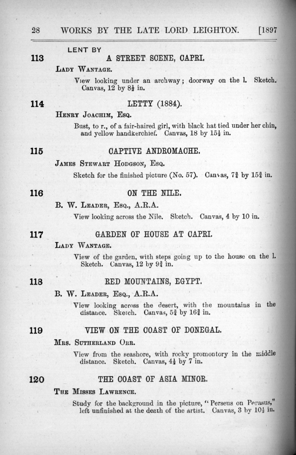 Page 28 of 1897 - Lord Leighton PRA