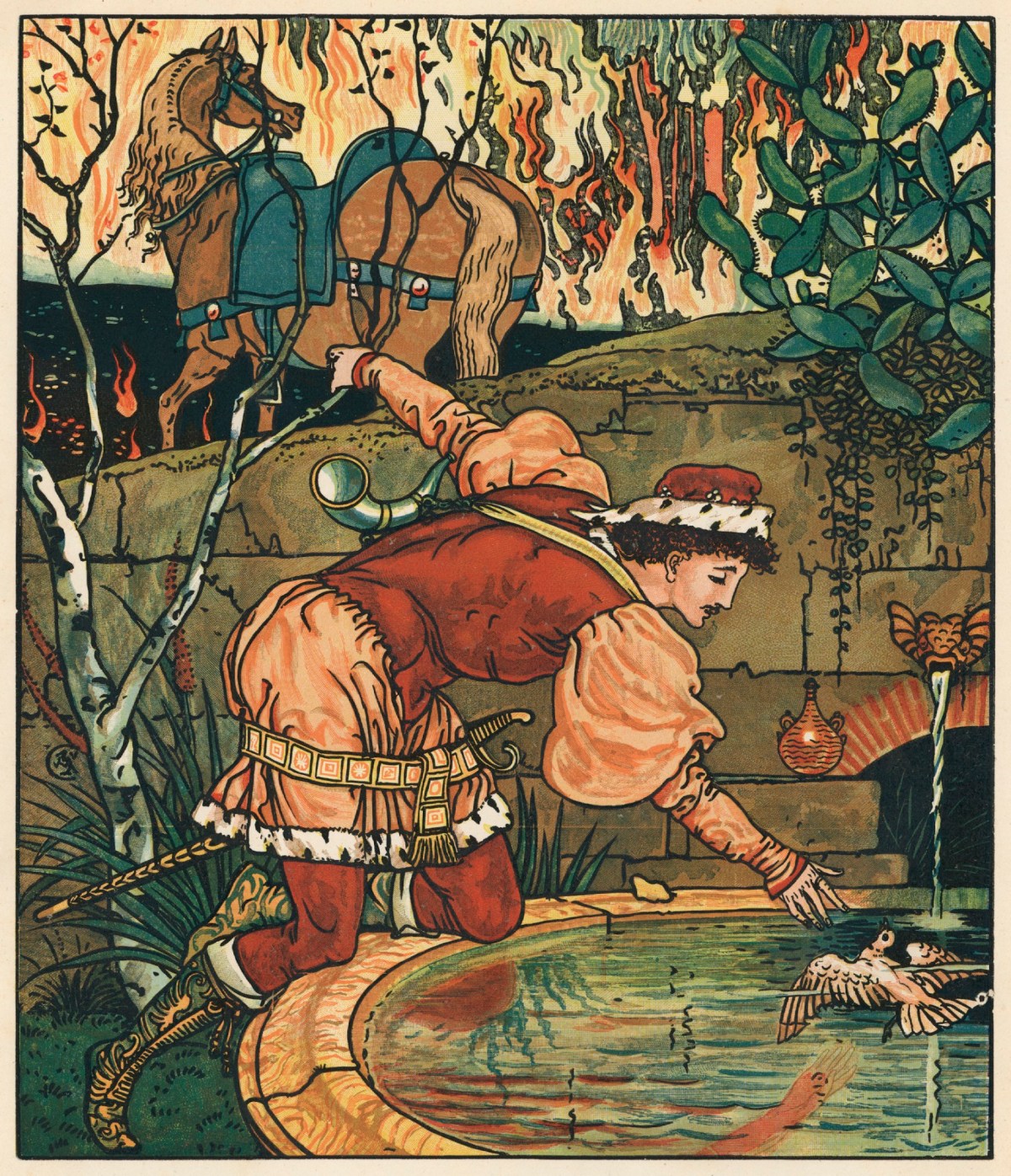 Walter Crane, Prince Cheri in the Luminous Forest