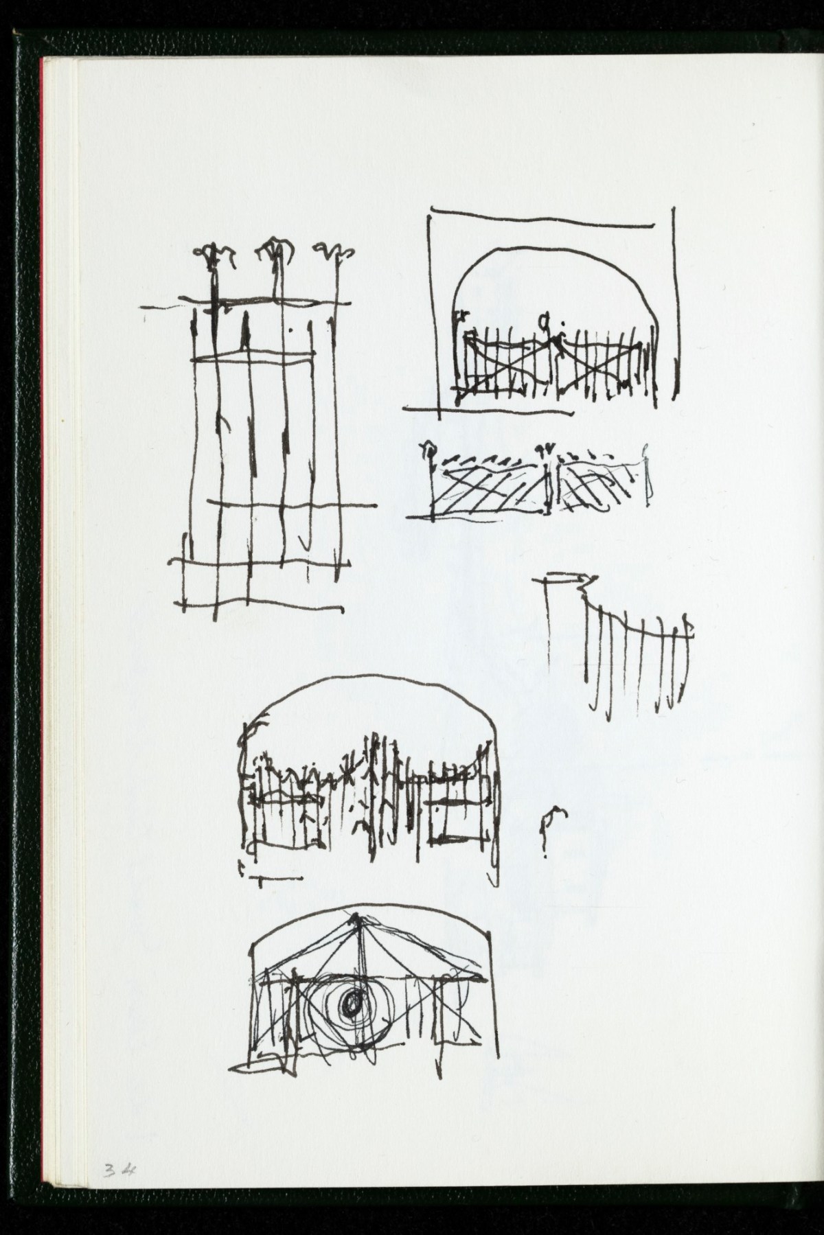Sir Hugh Casson PRA, New England Connecticut sketchbook
