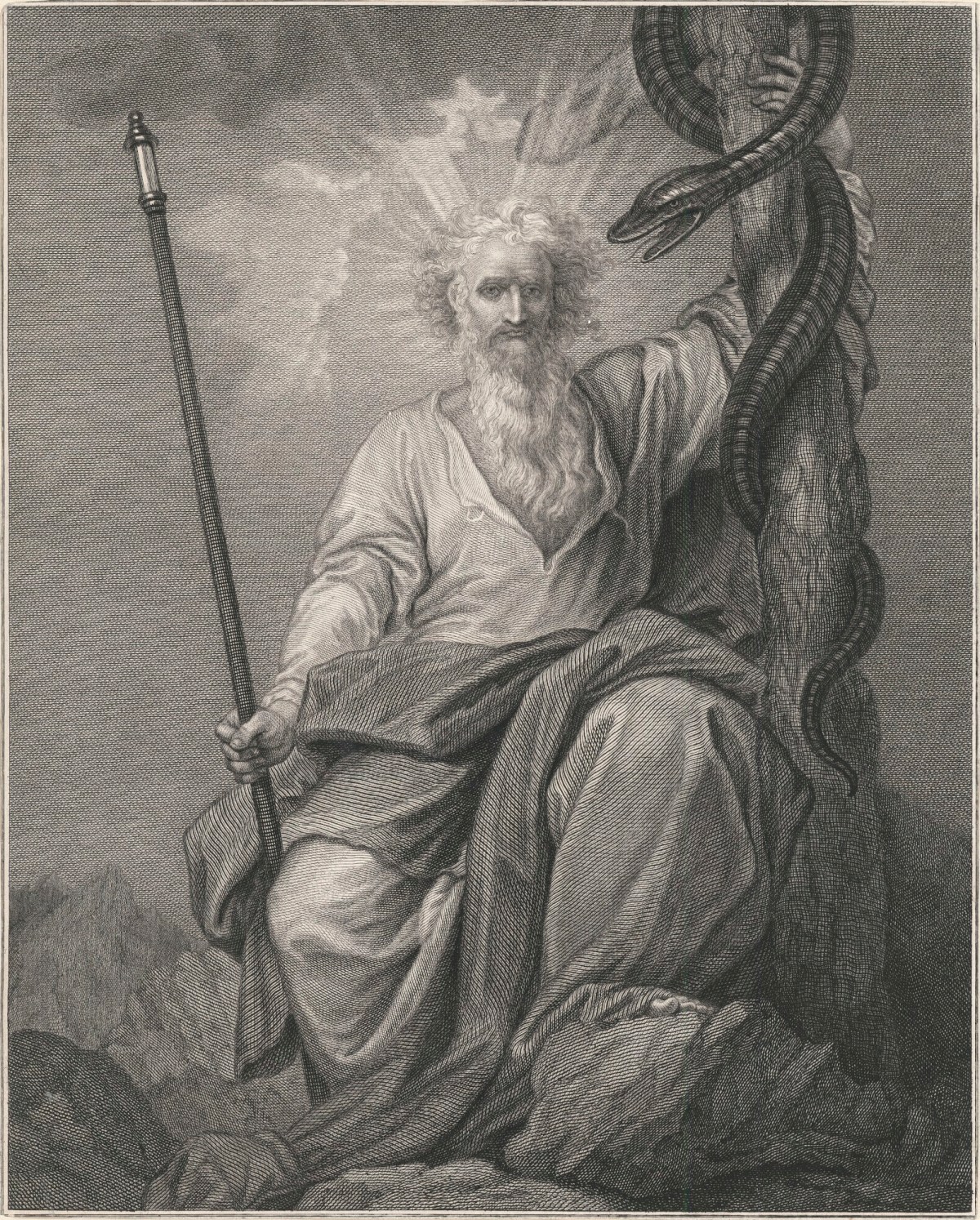 Benjamin West PRA, Moses showing the Brazen Serpent