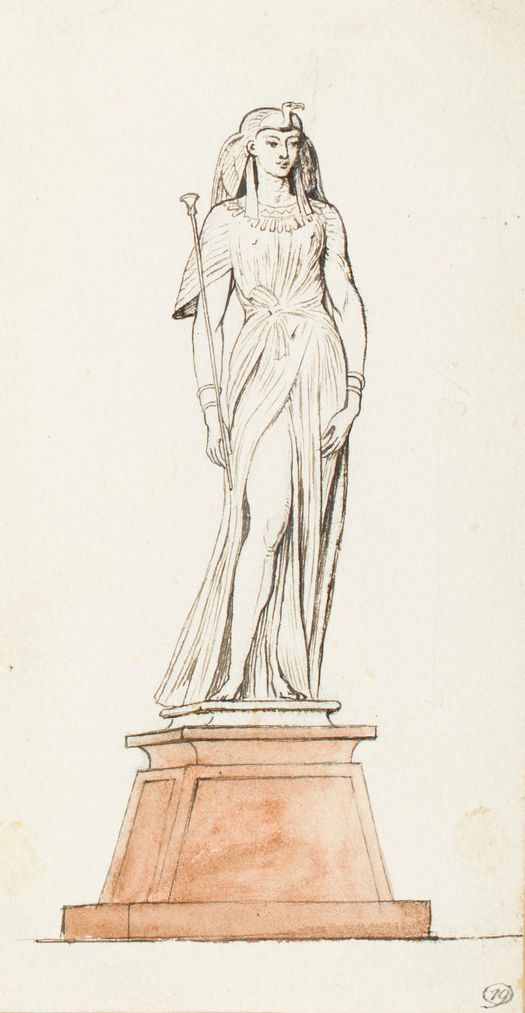 Henry Hugh Armstead RA, Design for a silver figure of Egypt