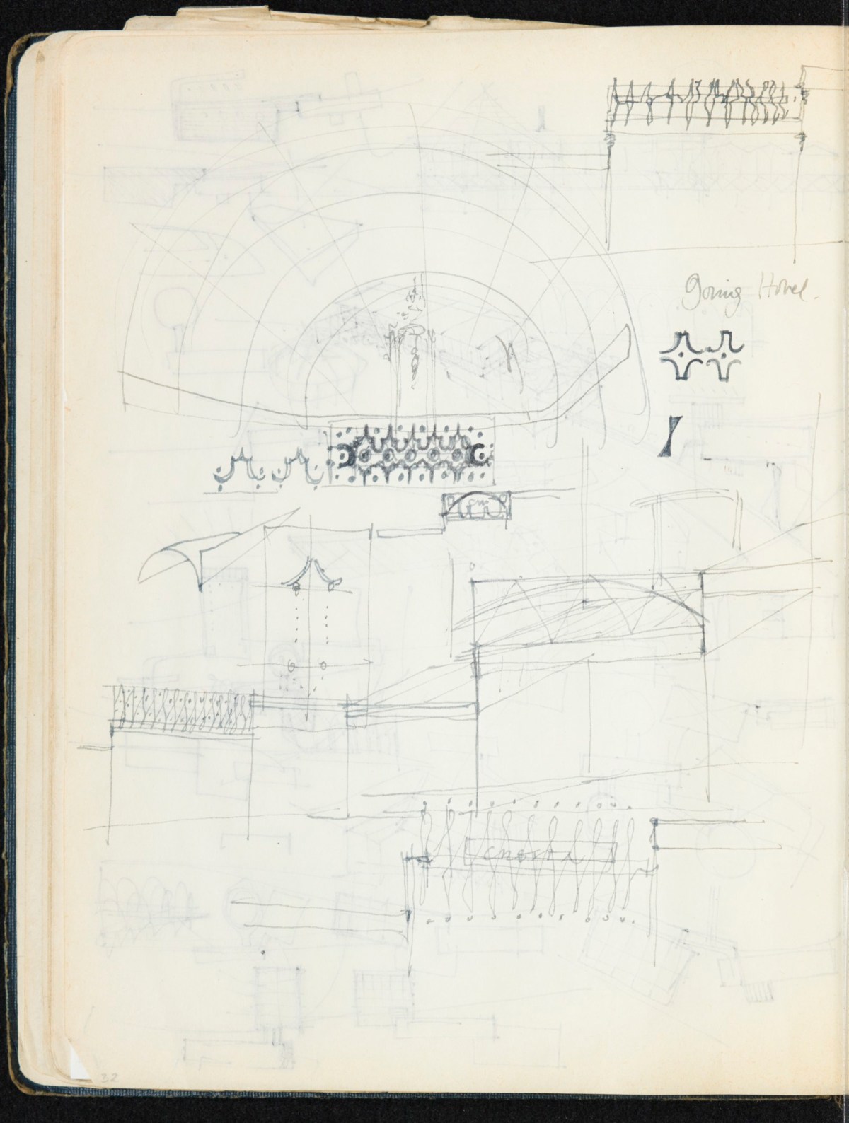 Sir Hugh Casson PRA, Britannia and Glyndebourne sketchbook